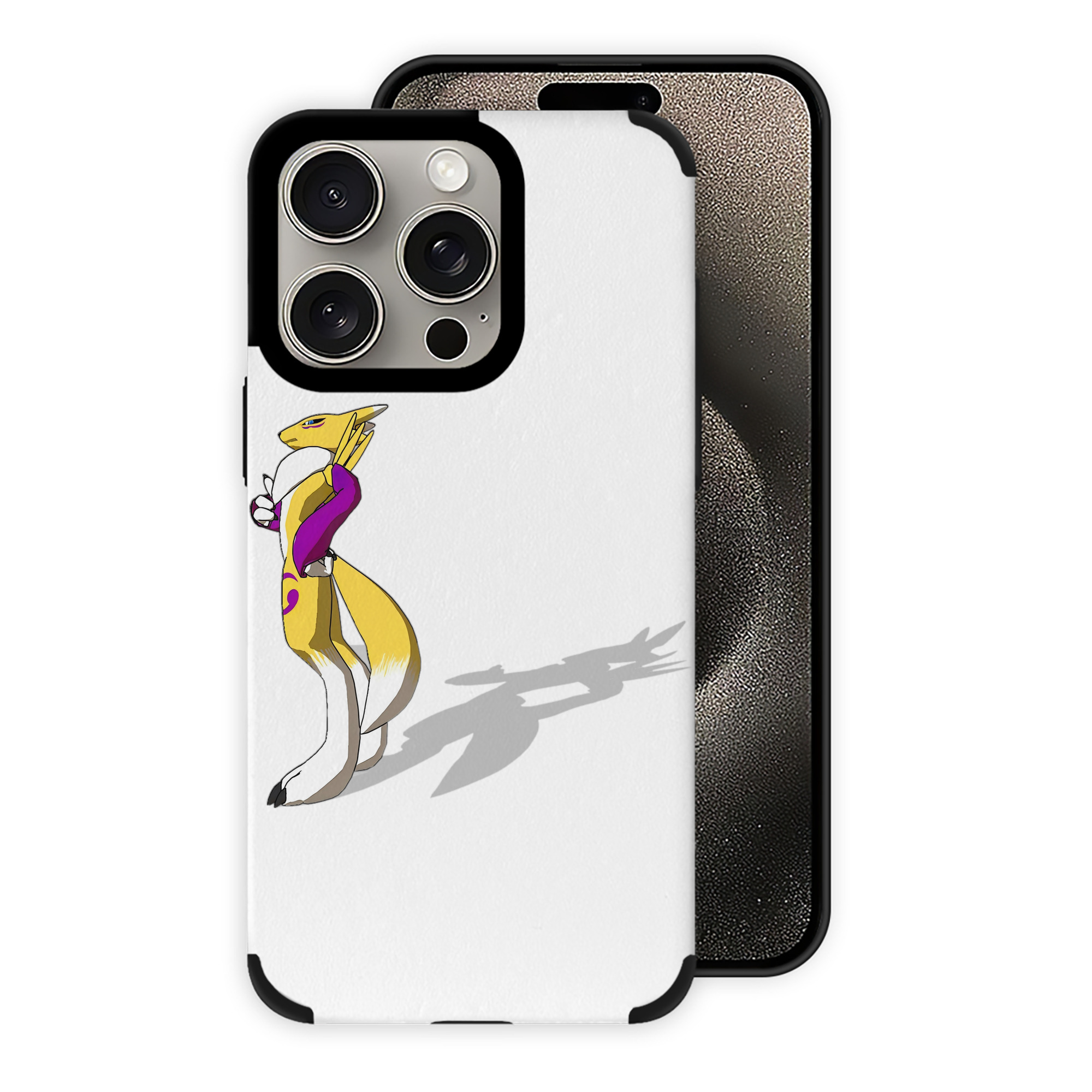 （画像用） Digimon デジタルモンスター/デジモン 【iPhone15ProMax対応】 PUレザー スマホケース 耐衝撃＆黄変防止
