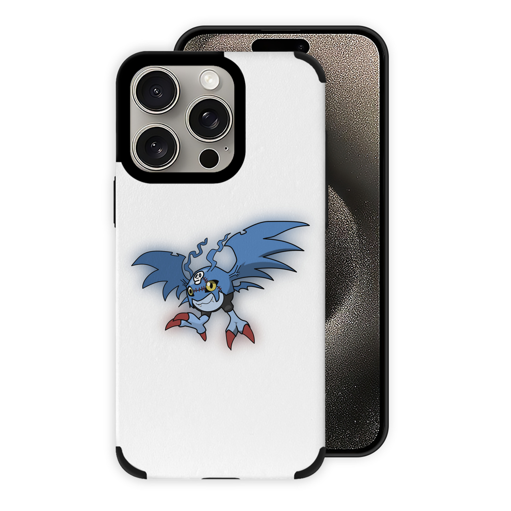 （画像用） Digimon デジタルモンスター/デジモン 【iPhone15ProMax対応】 PUレザー スマホケース 耐衝撃＆黄変防止