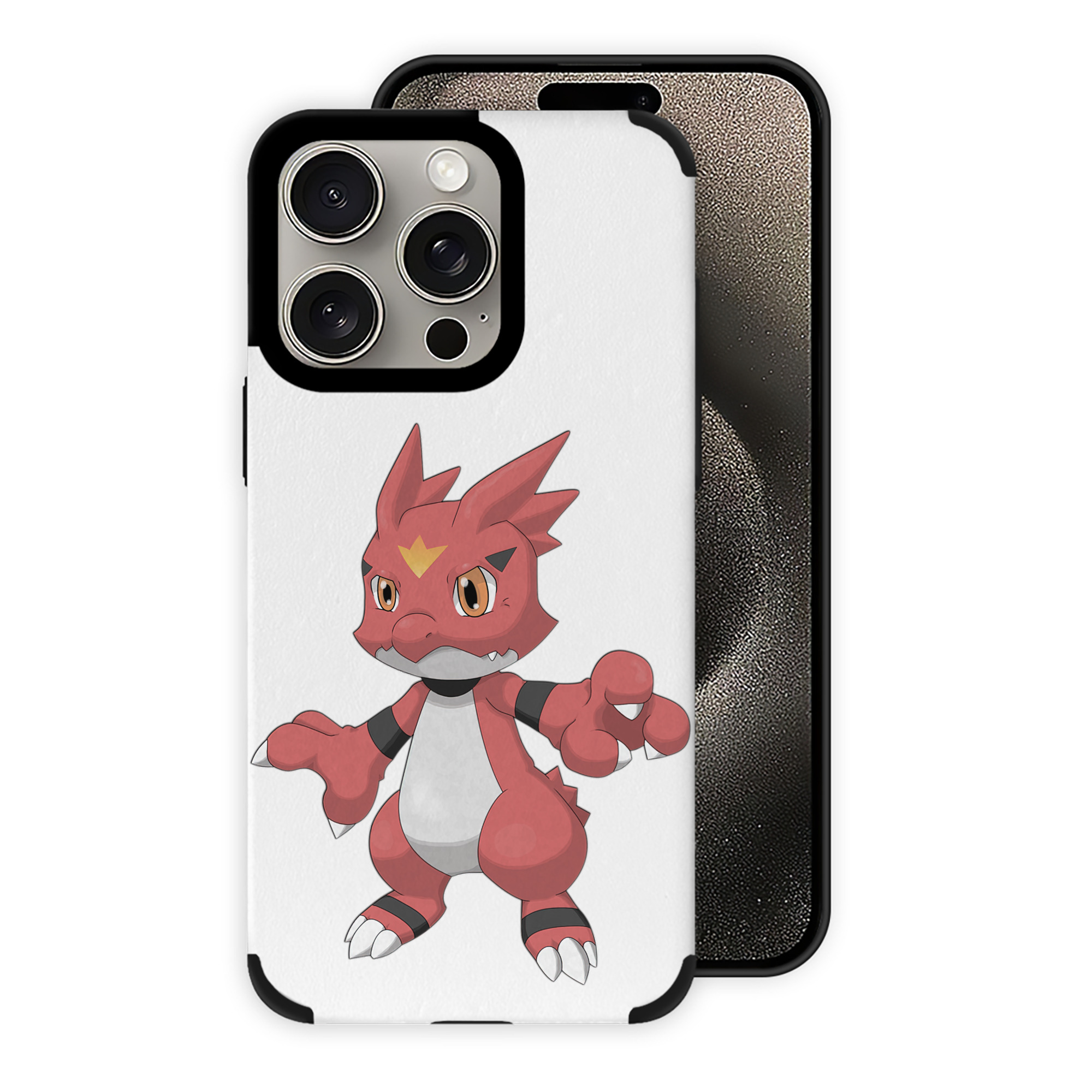 （画像用） Digimon デジタルモンスター/デジモン 【iPhone15ProMax対応】 PUレザー スマホケース 耐衝撃＆黄変防止