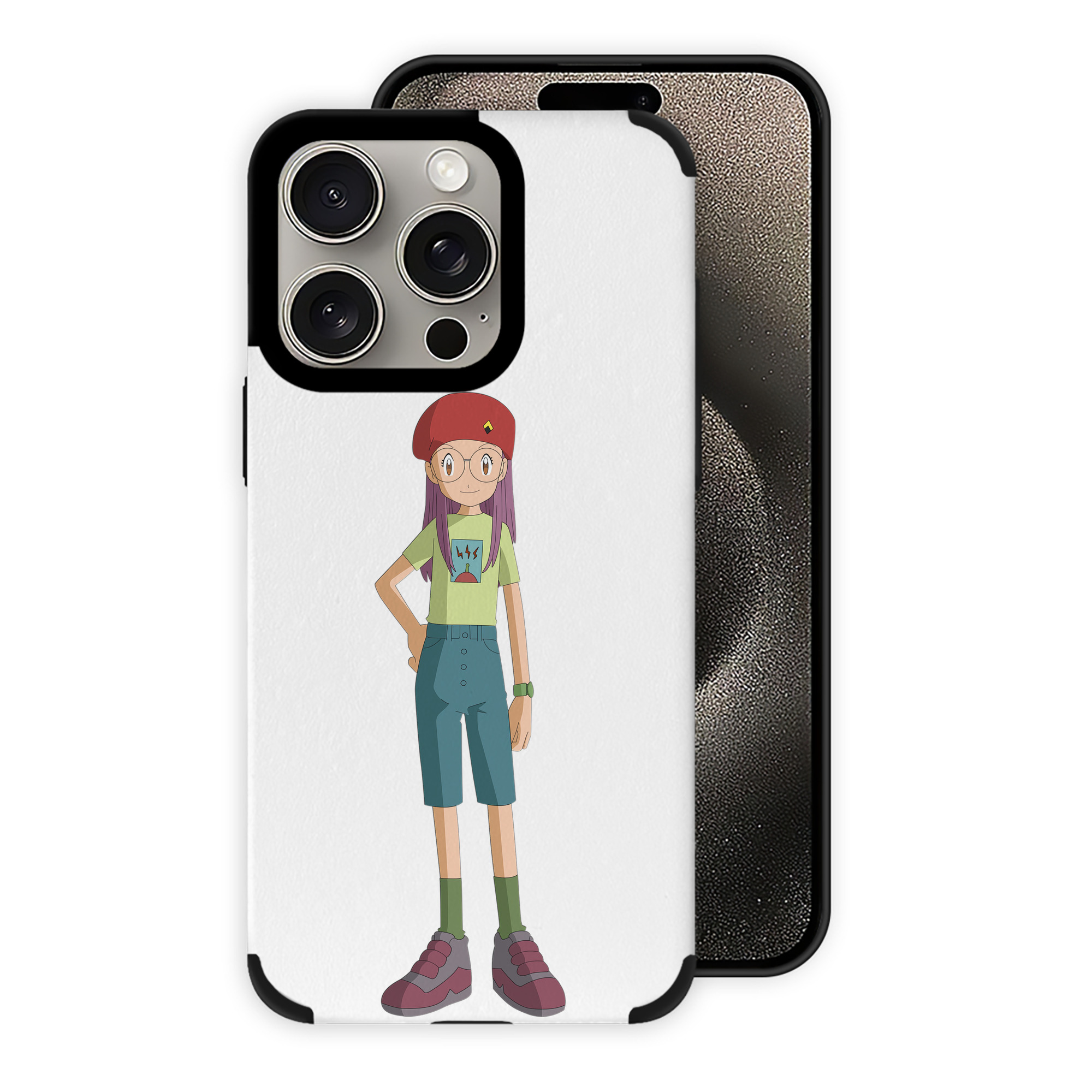 （画像用） Digimon デジタルモンスター/デジモン 【iPhone15ProMax対応】 PUレザー スマホケース 耐衝撃＆黄変防止
