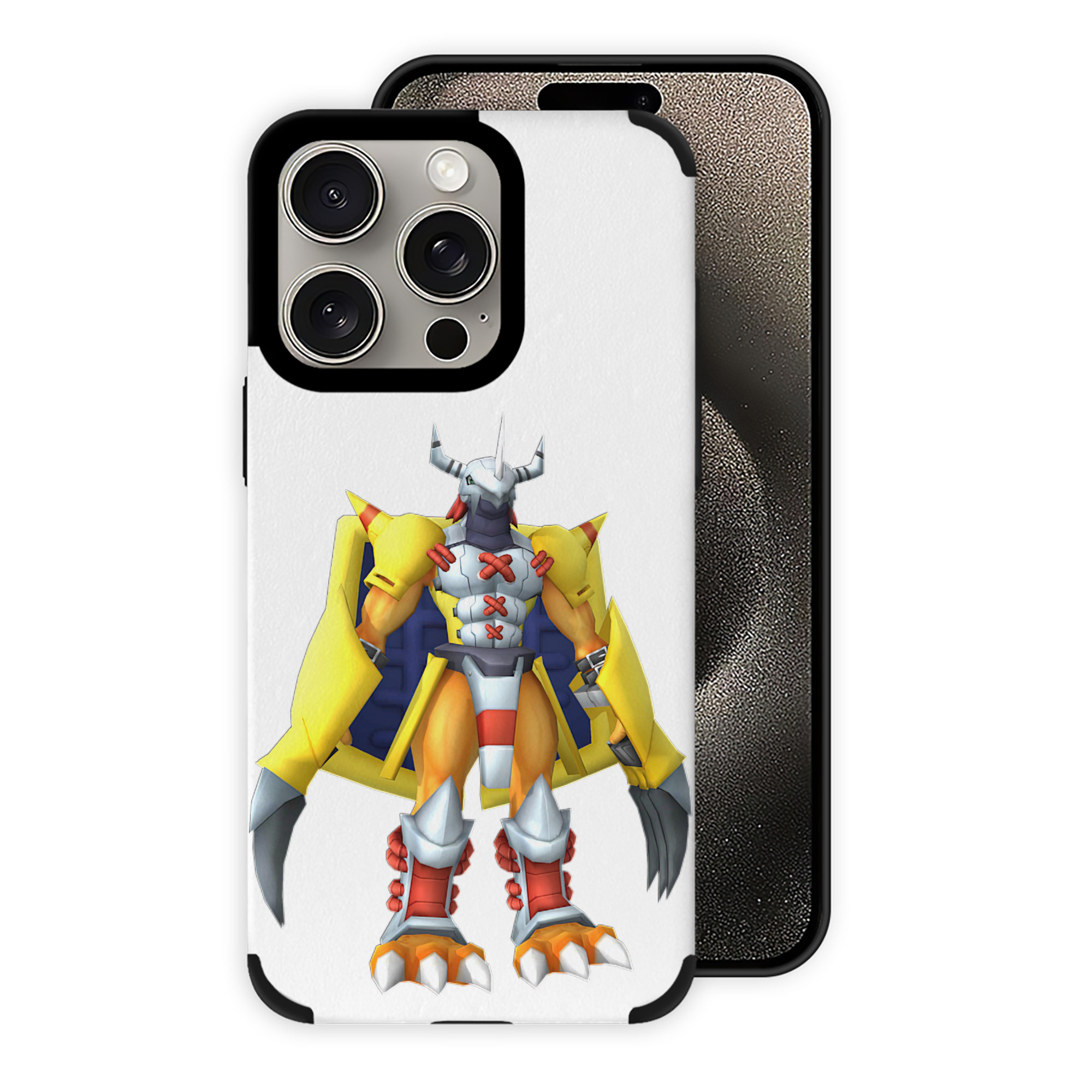 （画像用） Digimon デジタルモンスター/デジモン 【iPhone15ProMax対応】 PUレザー スマホケース 耐衝撃＆黄変防止