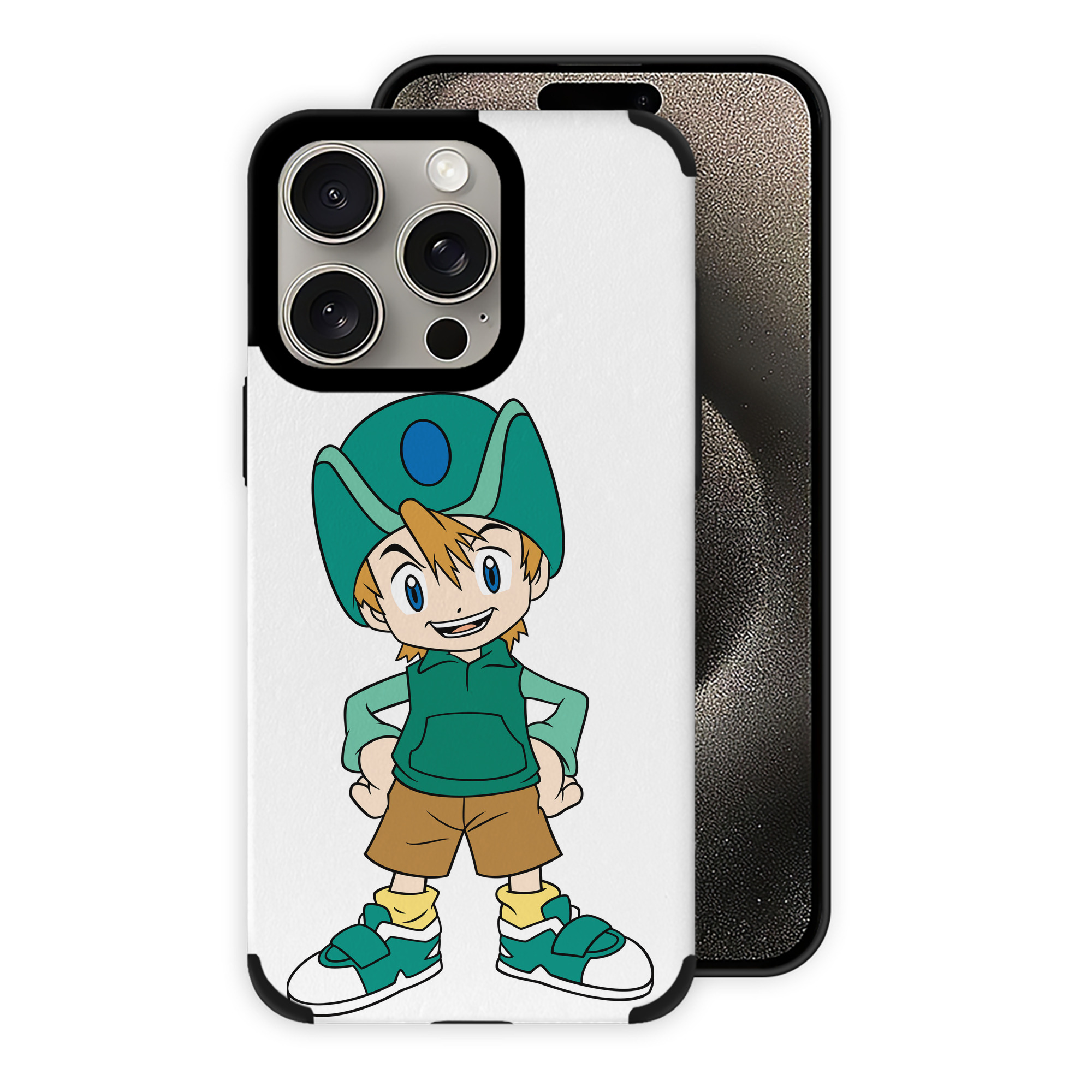 （画像用） Digimon デジタルモンスター/デジモン 【iPhone15ProMax対応】 PUレザー スマホケース 耐衝撃＆黄変防止
