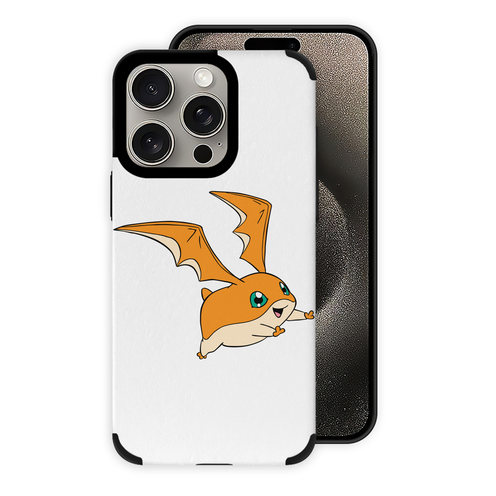 （画像用） Digimon デジタルモンスター/デジモン 【iPhone15ProMax対応】 PUレザー スマホケース 耐衝撃＆黄変防止