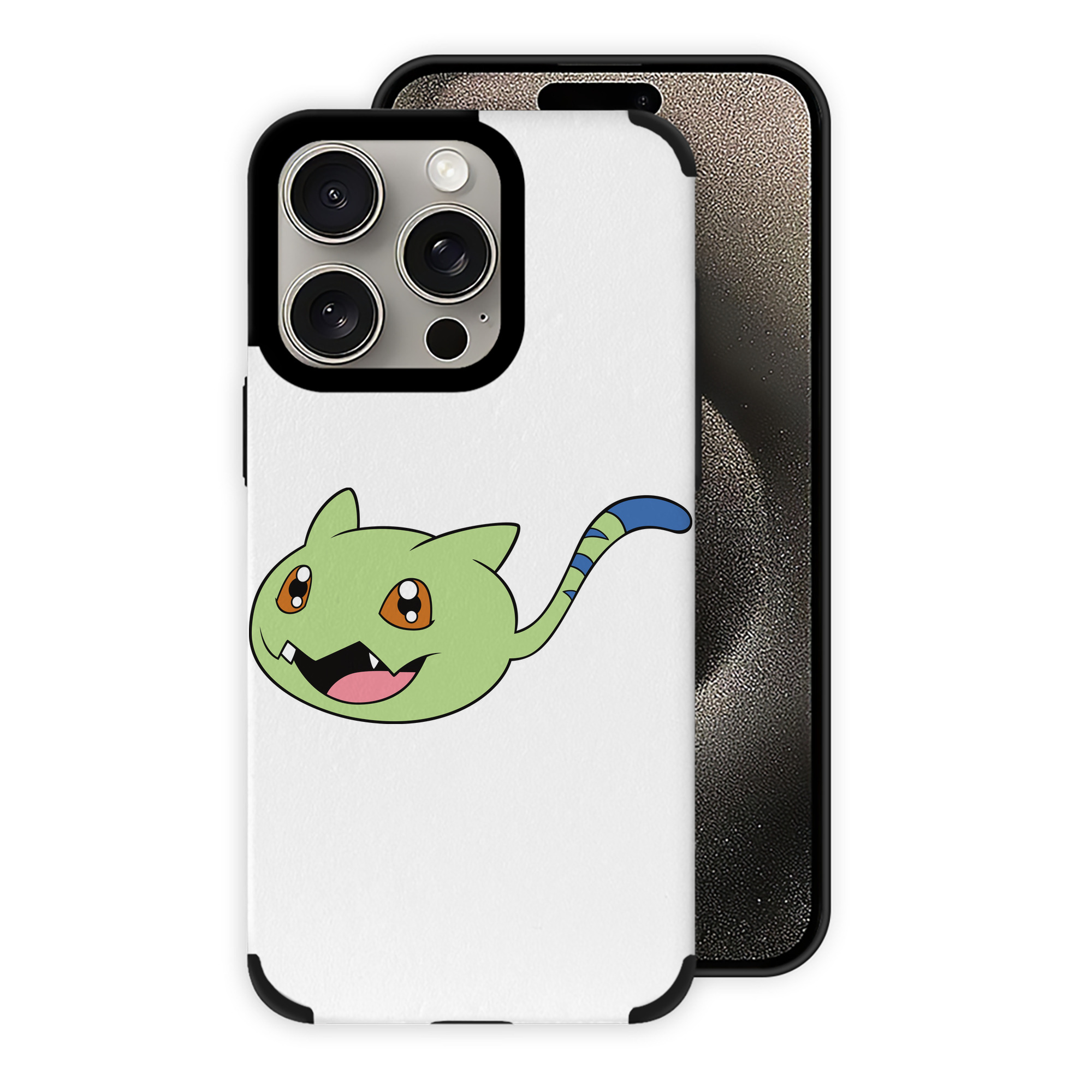 （画像用） Digimon デジタルモンスター/デジモン 【iPhone15ProMax対応】 PUレザー スマホケース 耐衝撃＆黄変防止