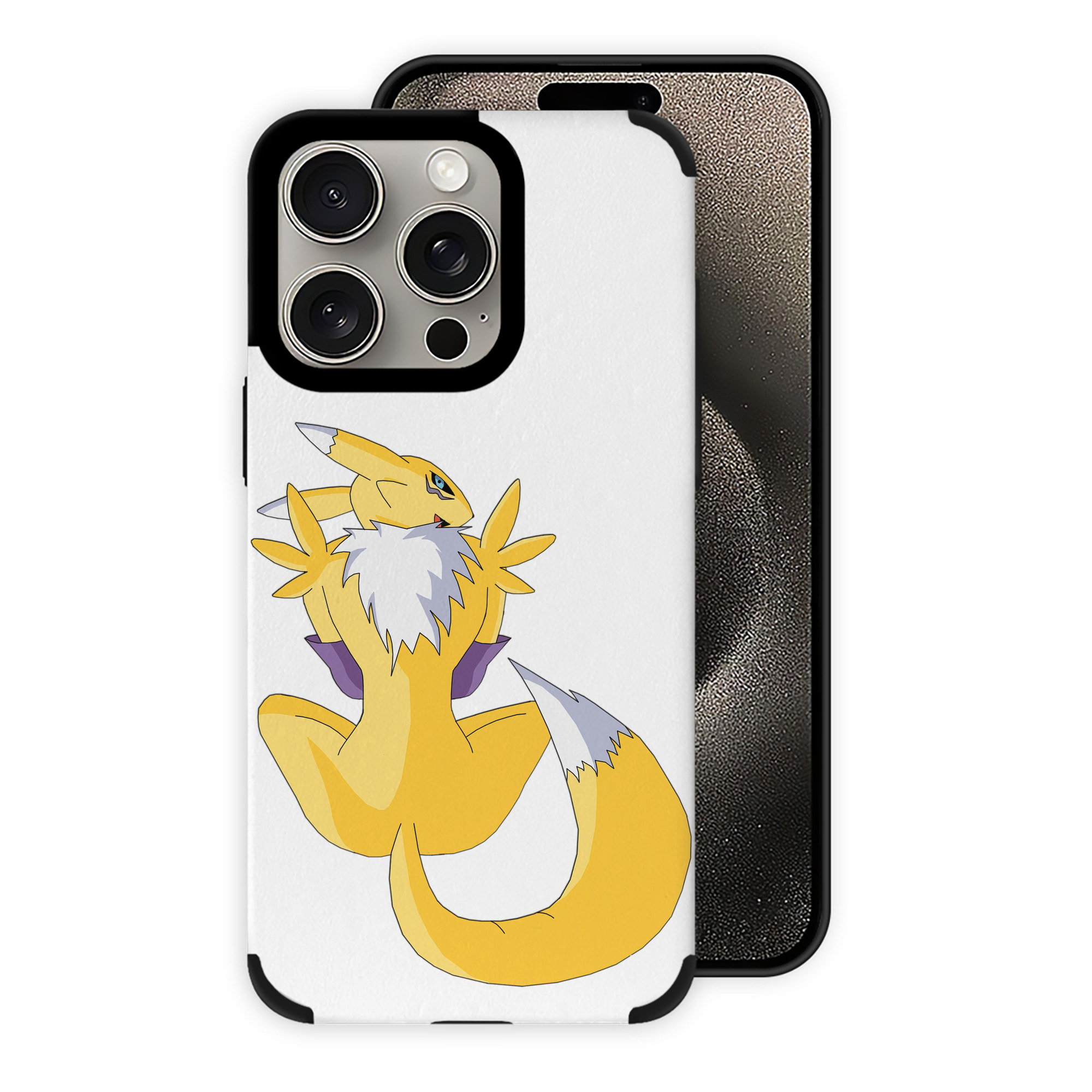 （画像用） Digimon デジタルモンスター/デジモン 【iPhone15ProMax対応】 PUレザー スマホケース 耐衝撃＆黄変防止