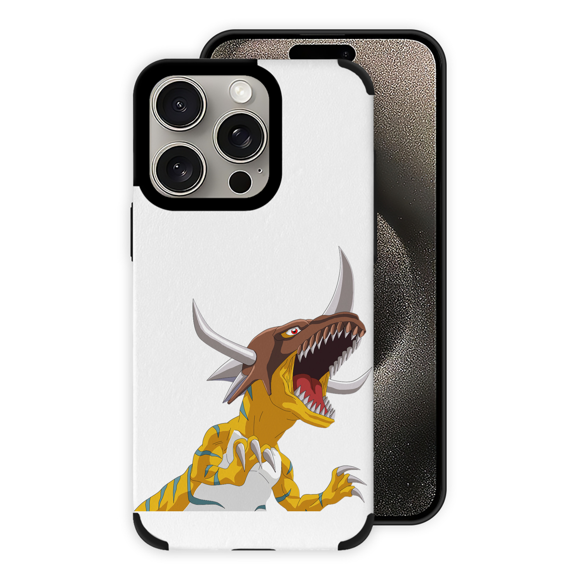 （画像用） Digimon デジタルモンスター/デジモン 【iPhone15ProMax対応】 PUレザー スマホケース 耐衝撃＆黄変防止