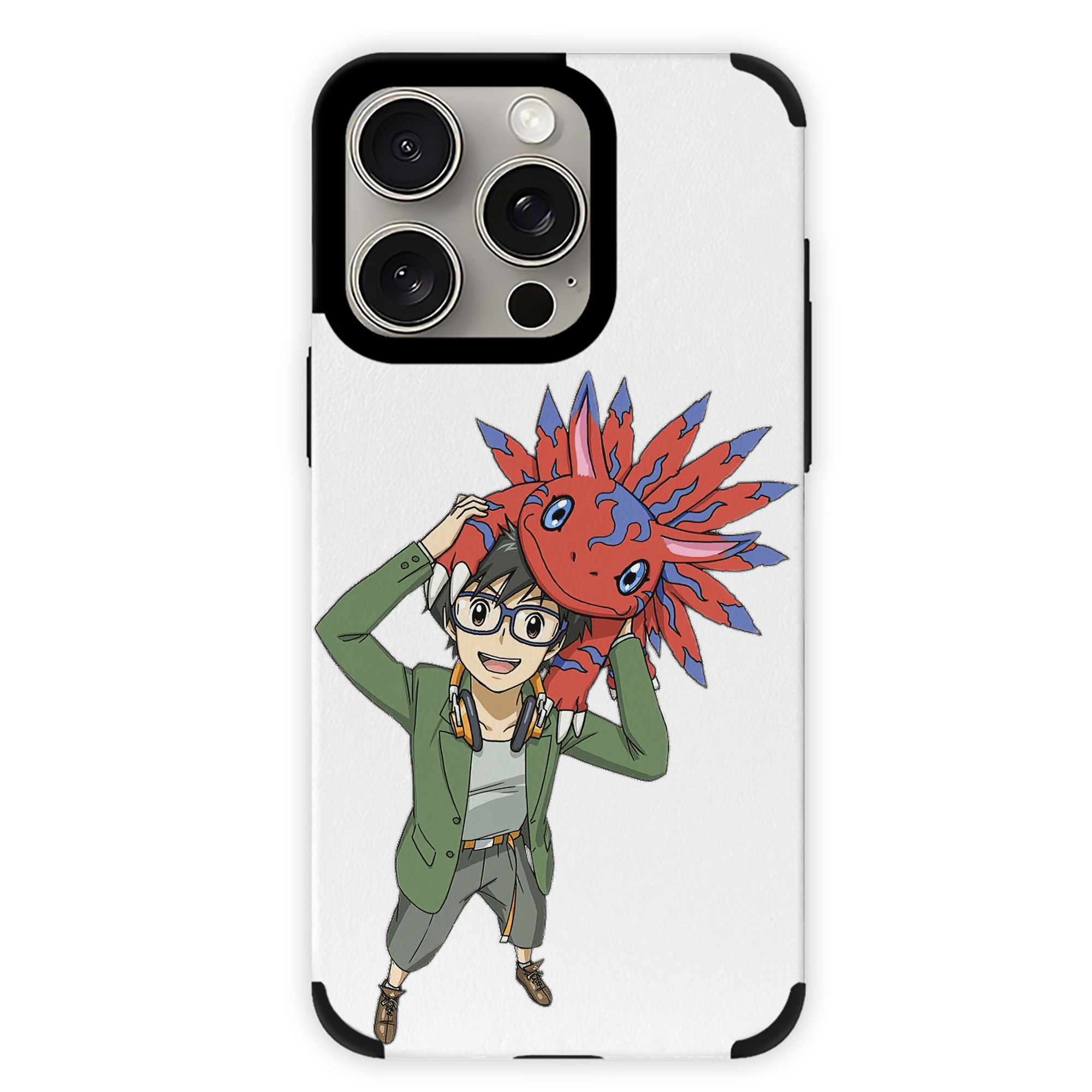 （画像用） Digimon デジタルモンスター/デジモン 【iPhone15ProMax対応】 PUレザー スマホケース 耐衝撃＆黄変防止