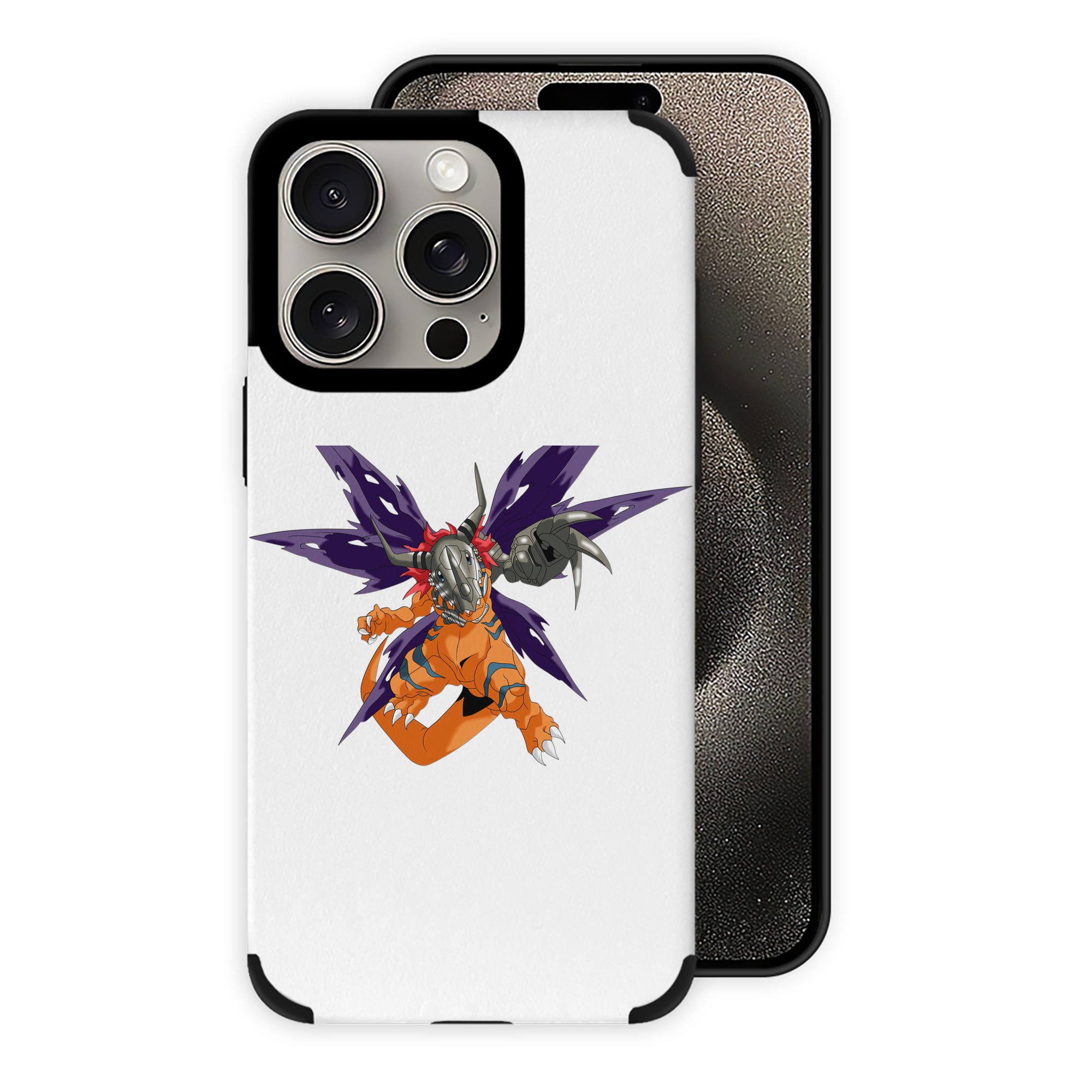 （画像用） Digimon デジタルモンスター/デジモン 【iPhone15ProMax対応】 PUレザー スマホケース 耐衝撃＆黄変防止