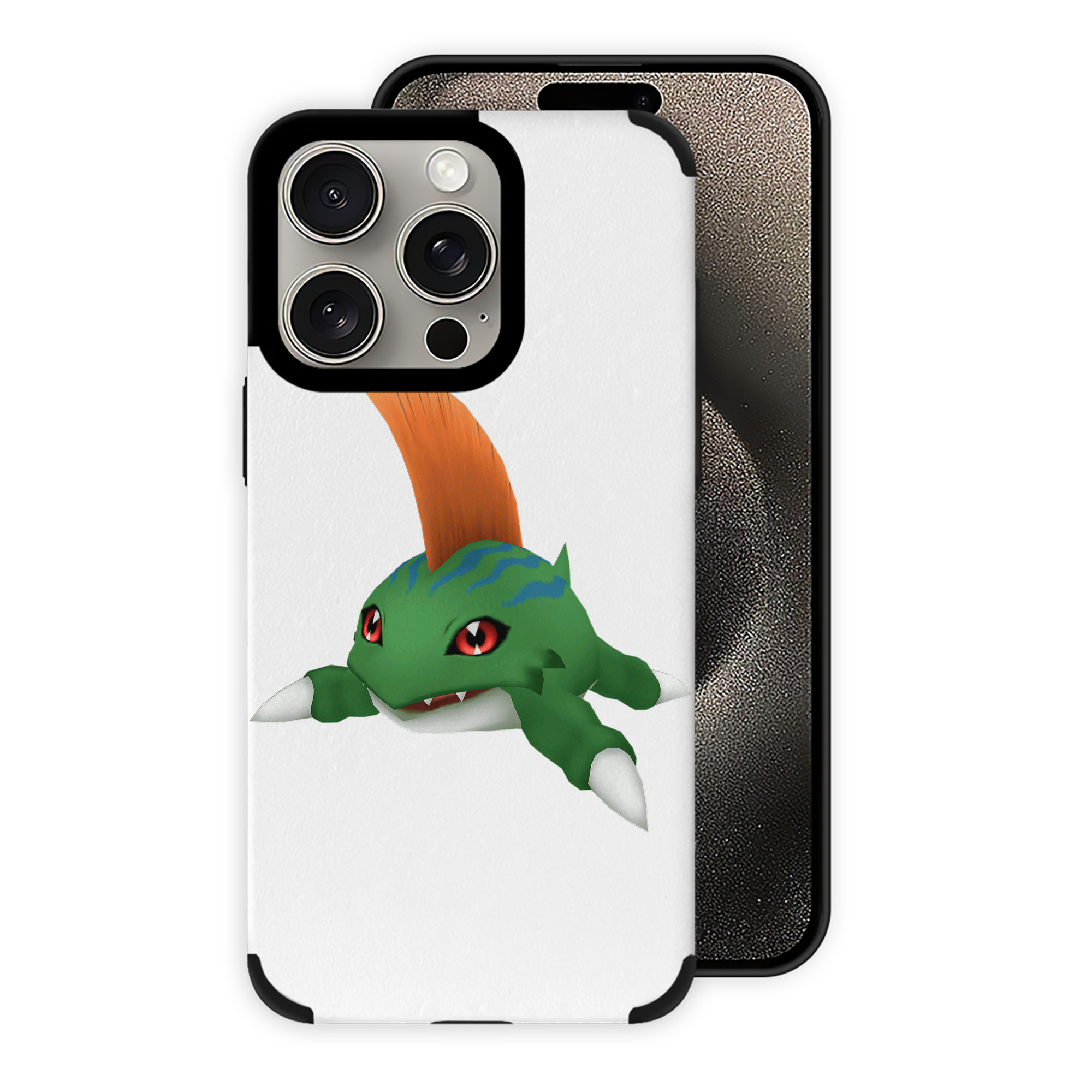 （画像用） Digimon デジタルモンスター/デジモン 【iPhone15ProMax対応】 PUレザー スマホケース 耐衝撃＆黄変防止