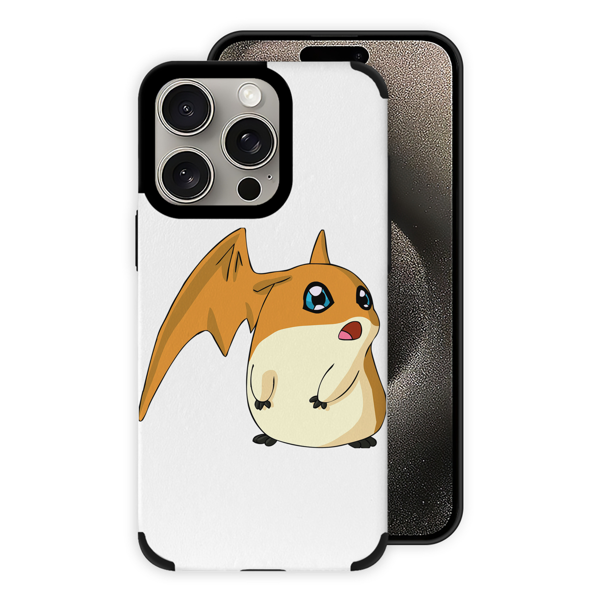 （画像用） Digimon デジタルモンスター/デジモン 【iPhone15ProMax対応】 PUレザー スマホケース 耐衝撃＆黄変防止