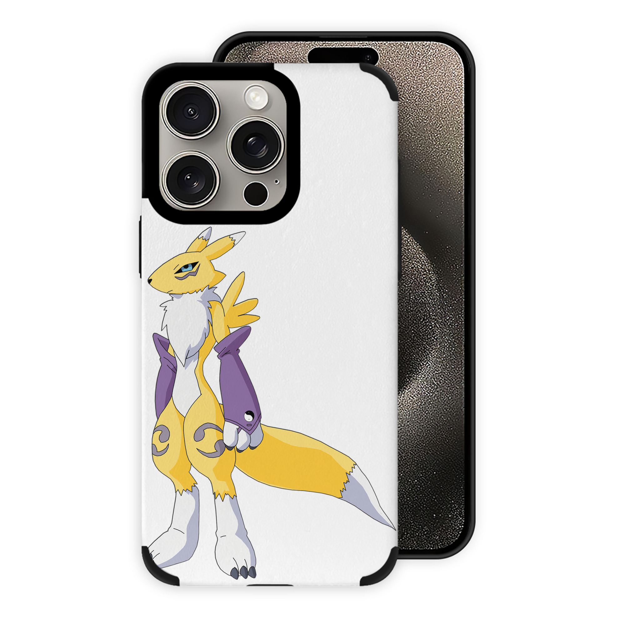 （画像用） Digimon デジタルモンスター/デジモン 【iPhone15ProMax対応】 PUレザー スマホケース 耐衝撃＆黄変防止