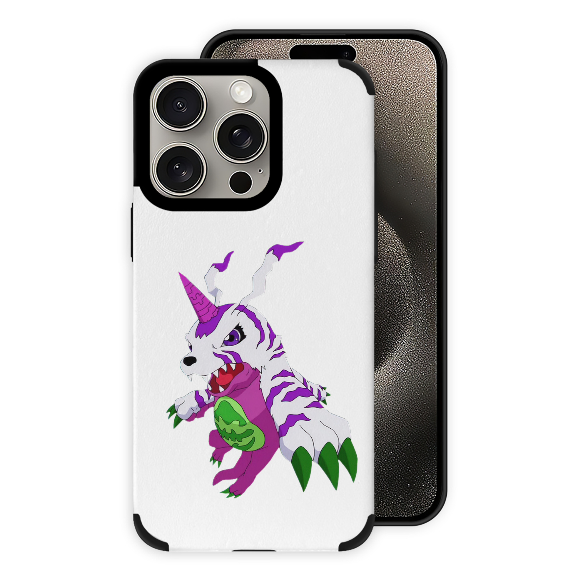 （画像用） Digimon デジタルモンスター/デジモン 【iPhone15ProMax対応】 PUレザー スマホケース 耐衝撃＆黄変防止