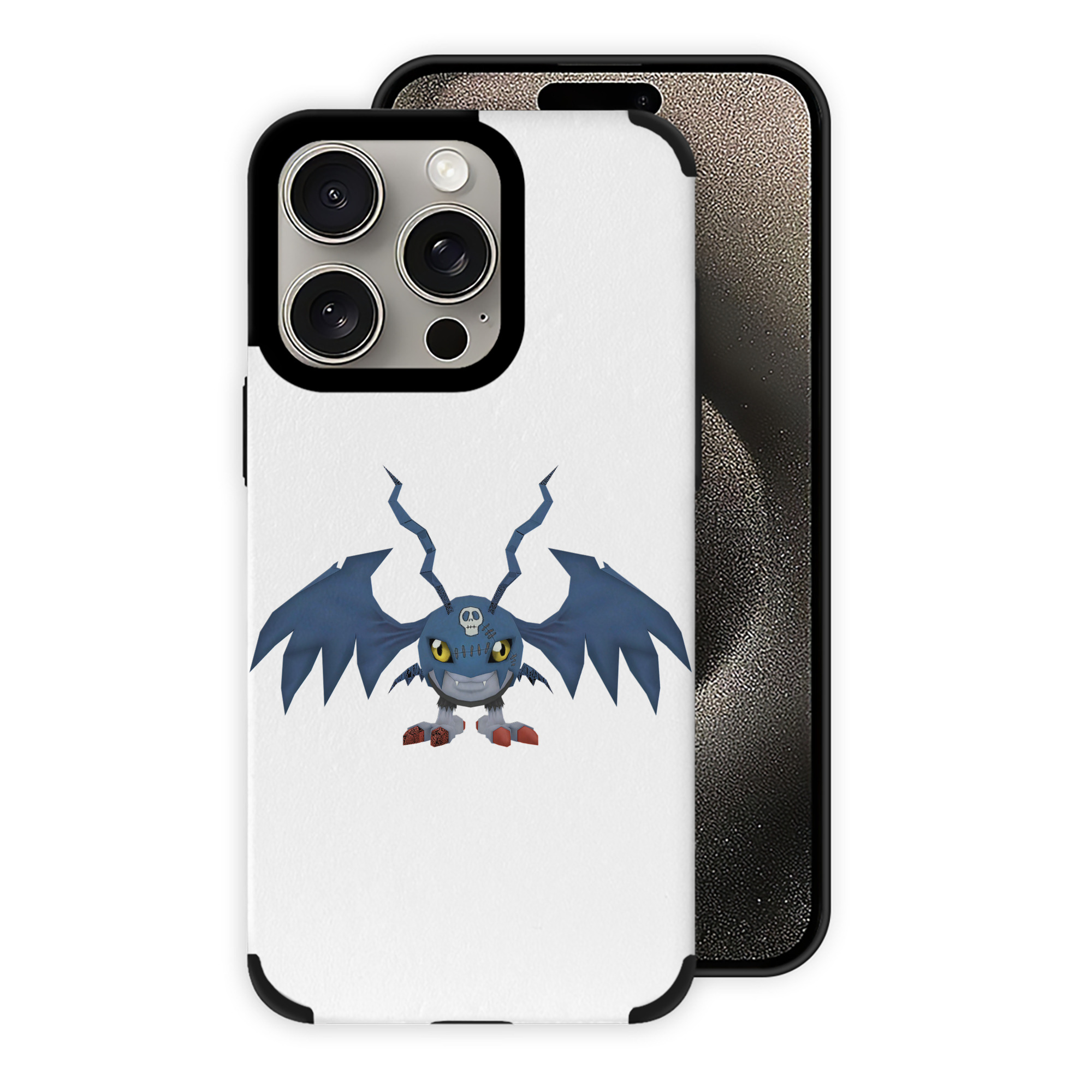 （画像用） Digimon デジタルモンスター/デジモン 【iPhone15ProMax対応】 PUレザー スマホケース 耐衝撃＆黄変防止