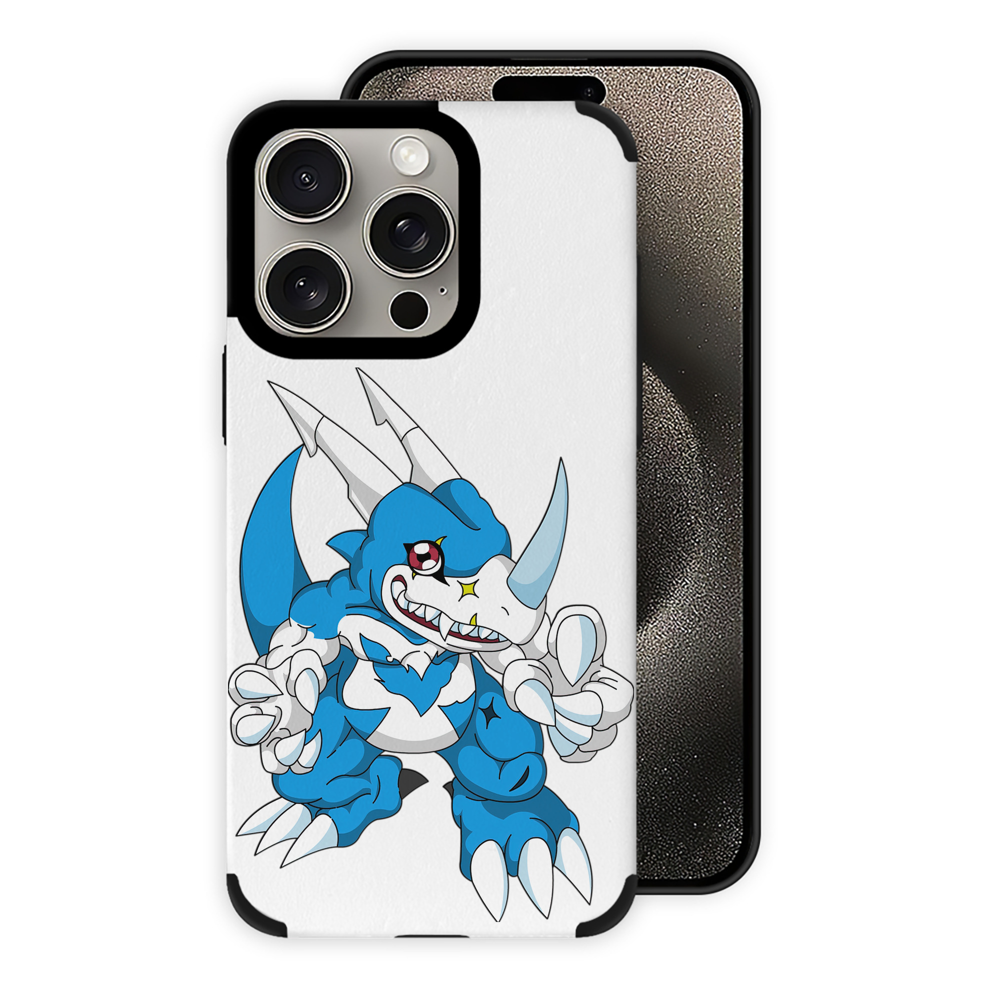 （画像用） Digimon デジタルモンスター/デジモン 【iPhone15ProMax対応】 PUレザー スマホケース 耐衝撃＆黄変防止