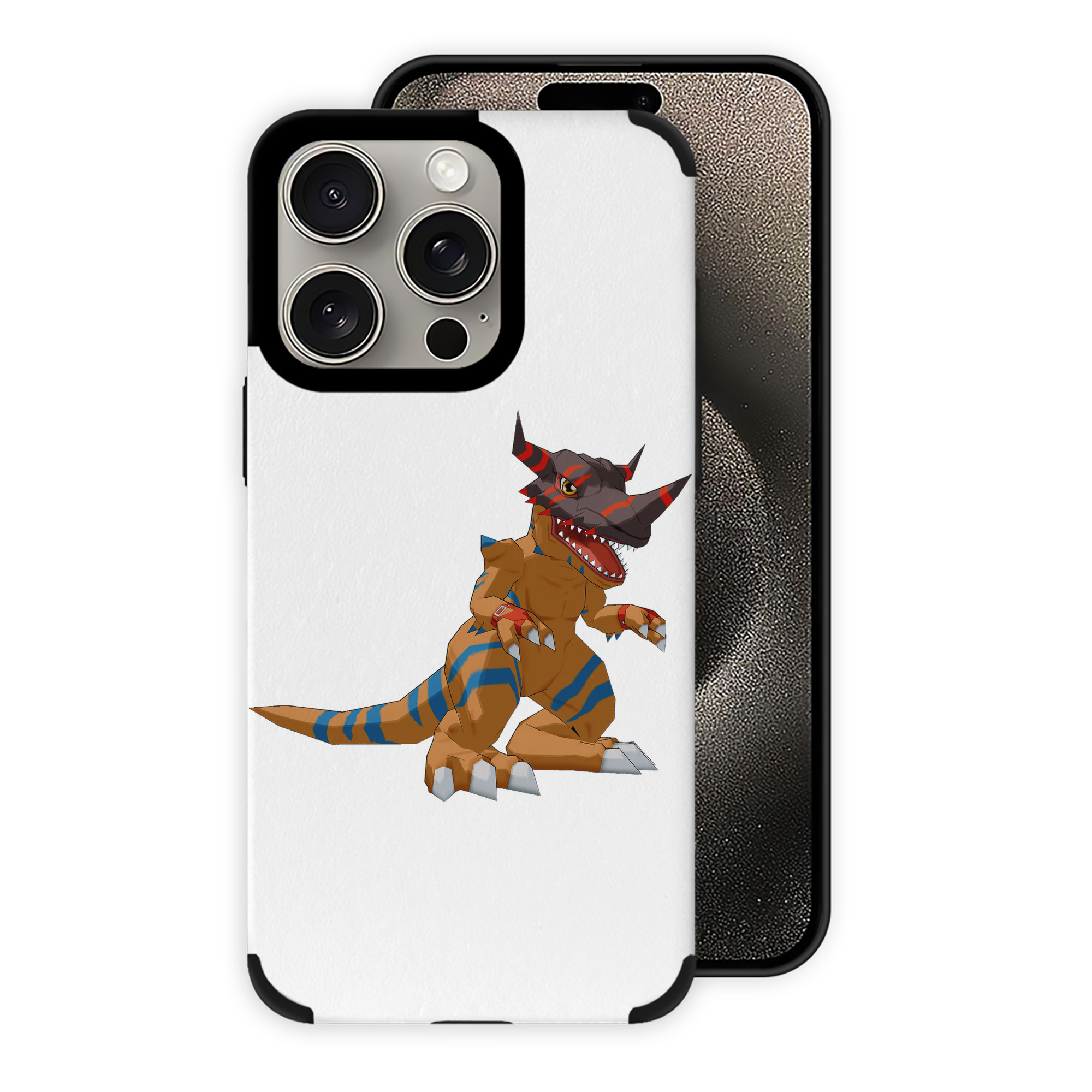 （画像用） Digimon デジタルモンスター/デジモン 【iPhone15ProMax対応】 PUレザー スマホケース 耐衝撃＆黄変防止
