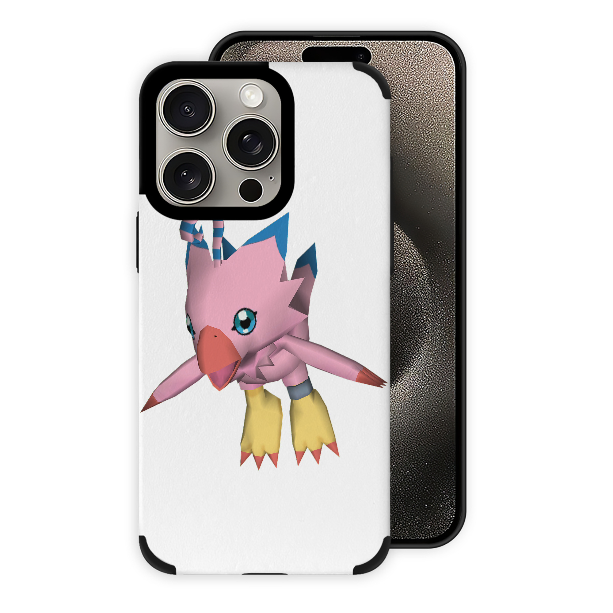 （画像用） Digimon デジタルモンスター/デジモン 【iPhone15ProMax対応】 PUレザー スマホケース 耐衝撃＆黄変防止