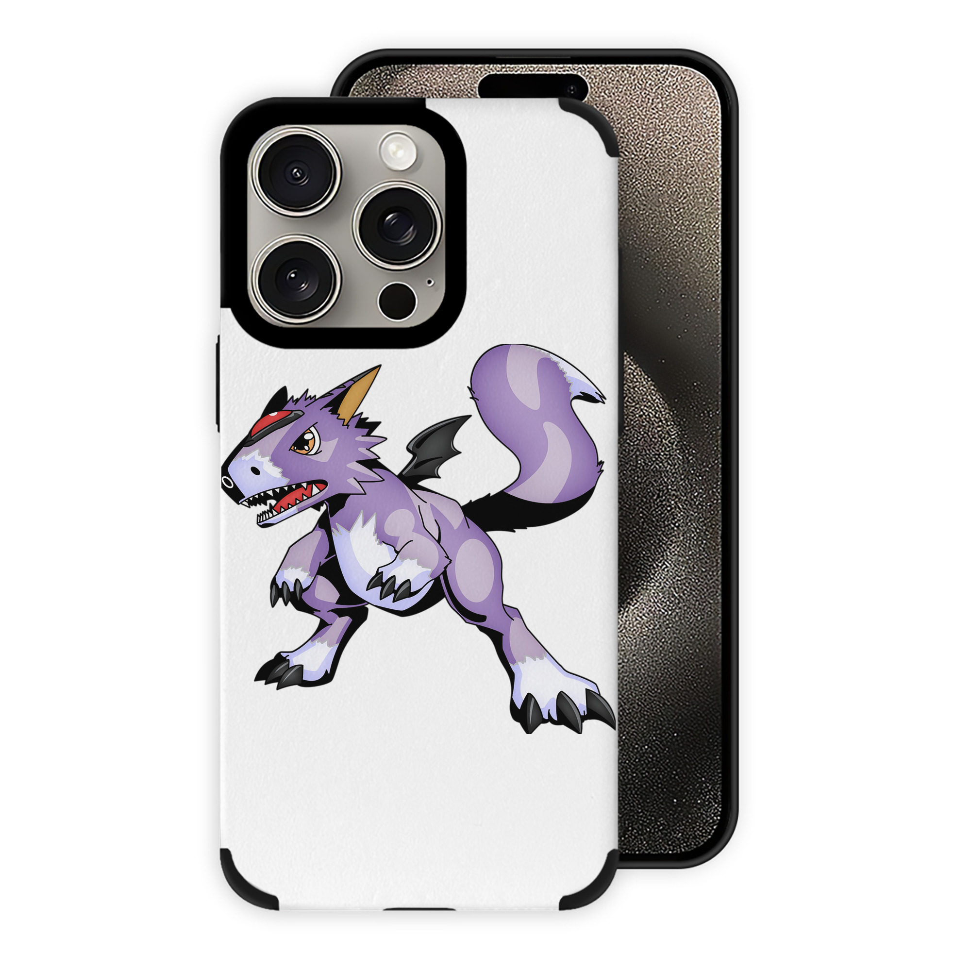 （画像用） Digimon デジタルモンスター/デジモン 【iPhone15ProMax対応】 PUレザー スマホケース 耐衝撃＆黄変防止