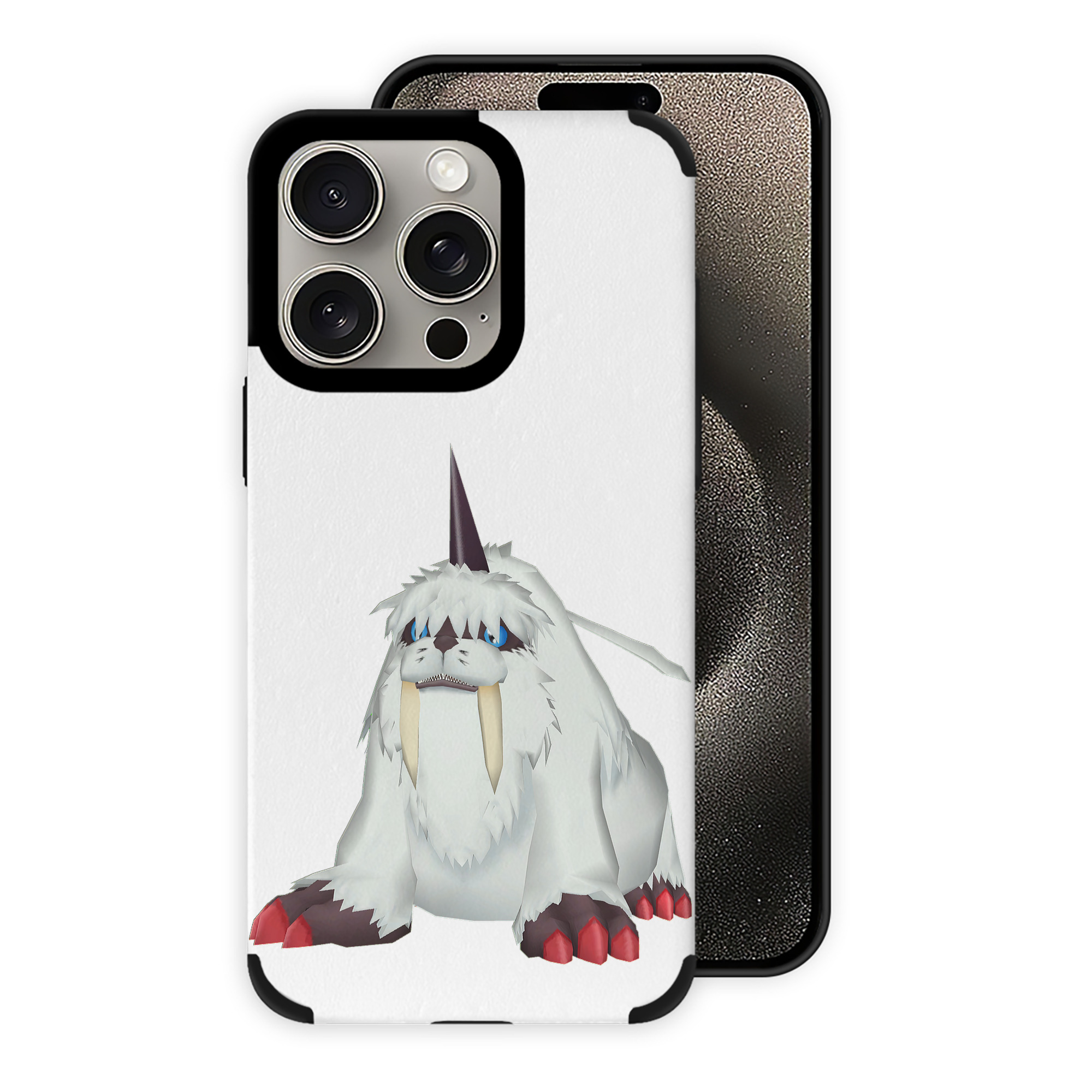 （画像用） Digimon デジタルモンスター/デジモン 【iPhone15ProMax対応】 PUレザー スマホケース 耐衝撃＆黄変防止