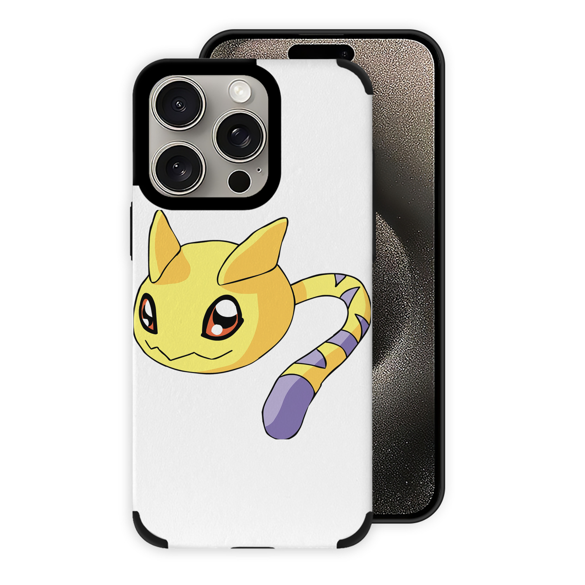 （画像用） Digimon デジタルモンスター/デジモン 【iPhone15ProMax対応】 PUレザー スマホケース 耐衝撃＆黄変防止