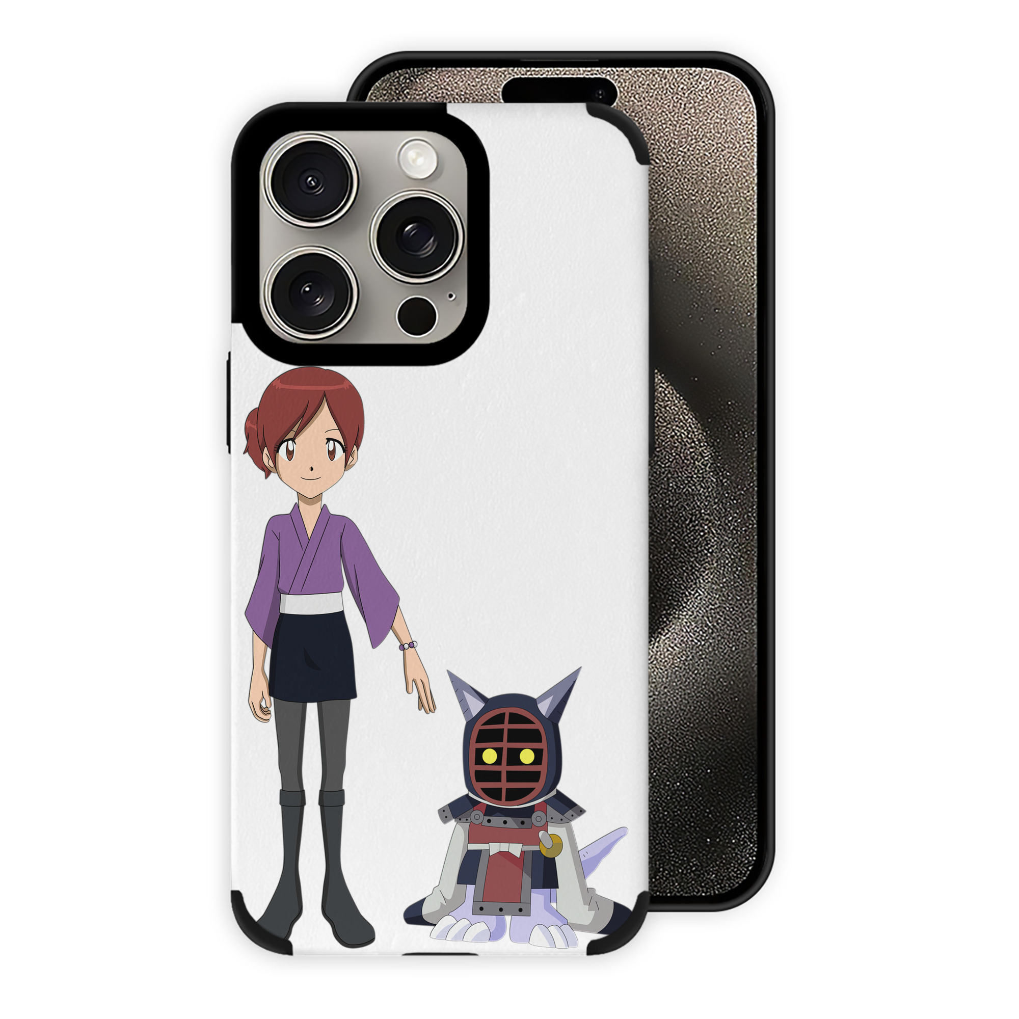 （画像用） Digimon デジタルモンスター/デジモン 【iPhone15ProMax対応】 PUレザー スマホケース 耐衝撃＆黄変防止