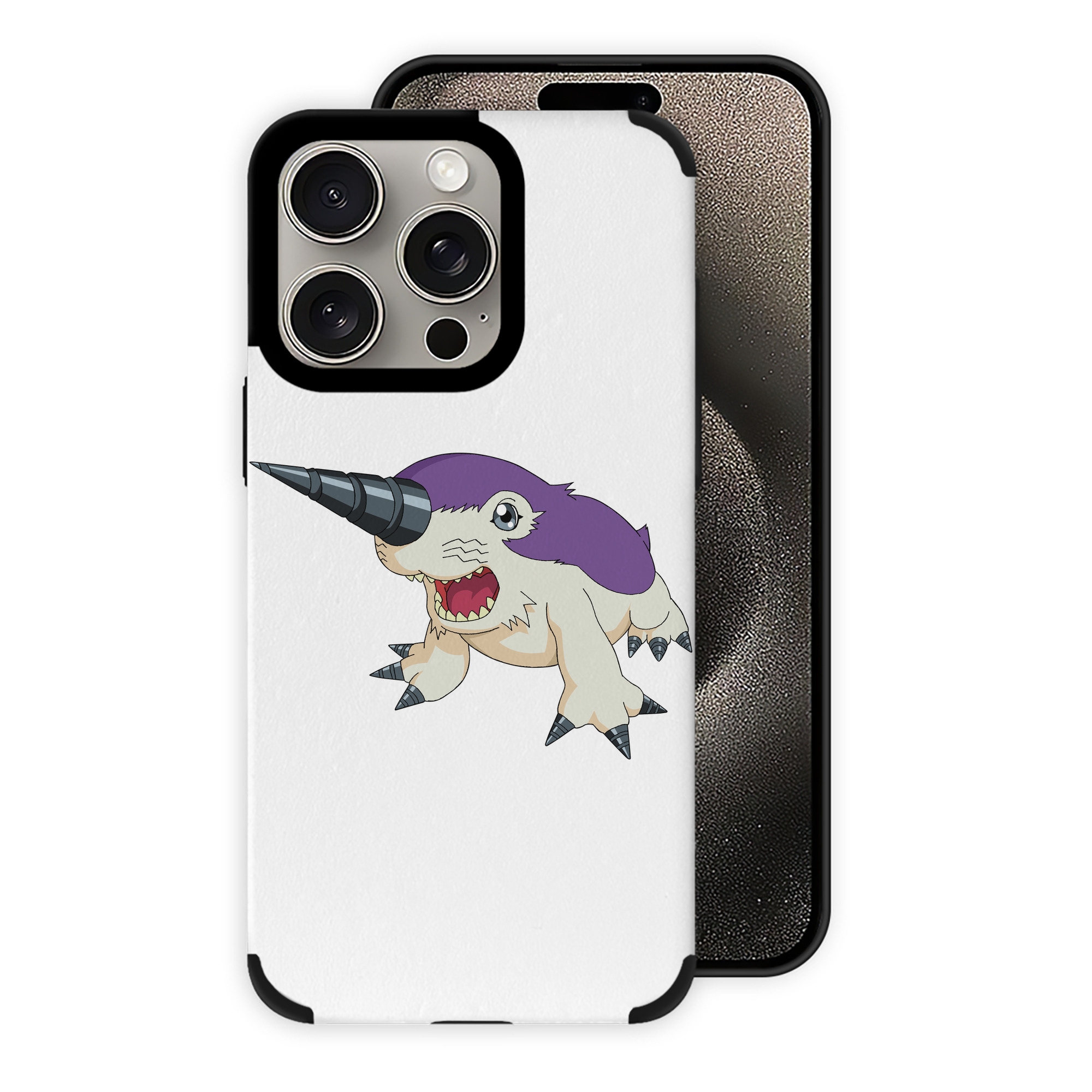 （画像用） Digimon デジタルモンスター/デジモン 【iPhone15ProMax対応】 PUレザー スマホケース 耐衝撃＆黄変防止