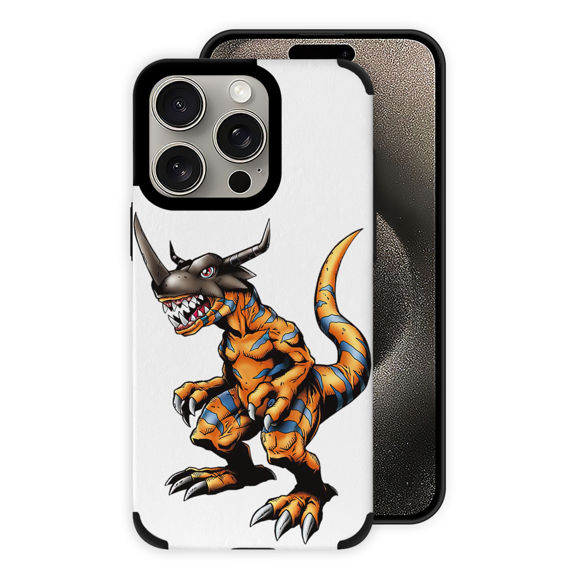 （画像用） Digimon デジタルモンスター/デジモン 【iPhone15ProMax対応】 PUレザー スマホケース 耐衝撃＆黄変防止
