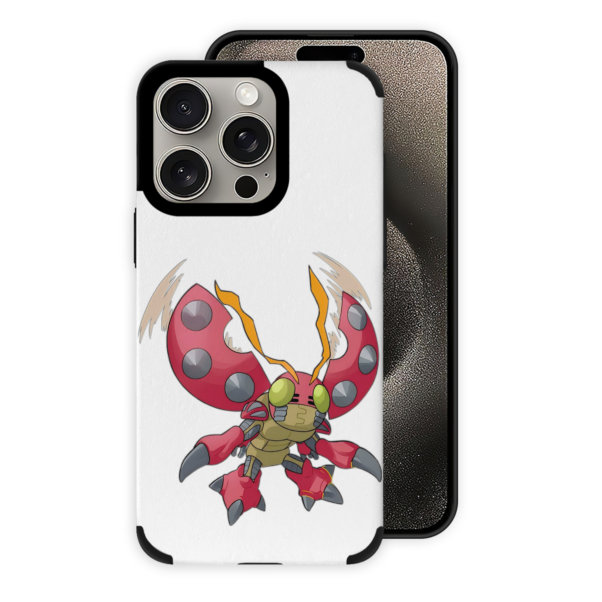 （画像用） Digimon デジタルモンスター/デジモン 【iPhone15ProMax対応】 PUレザー スマホケース 耐衝撃＆黄変防止