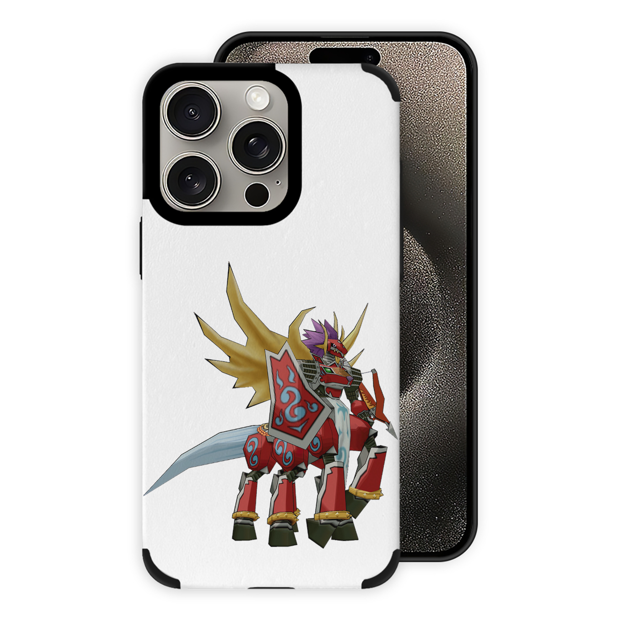 （画像用） Digimon デジタルモンスター/デジモン 【iPhone15ProMax対応】 PUレザー スマホケース 耐衝撃＆黄変防止