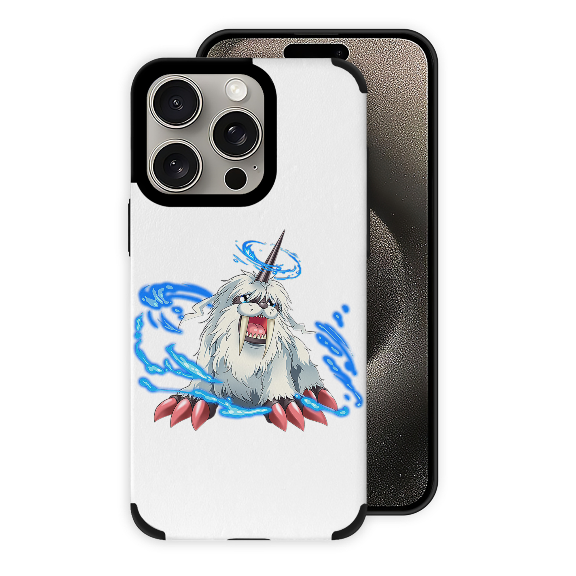（画像用） Digimon デジタルモンスター/デジモン 【iPhone15ProMax対応】 PUレザー スマホケース 耐衝撃＆黄変防止