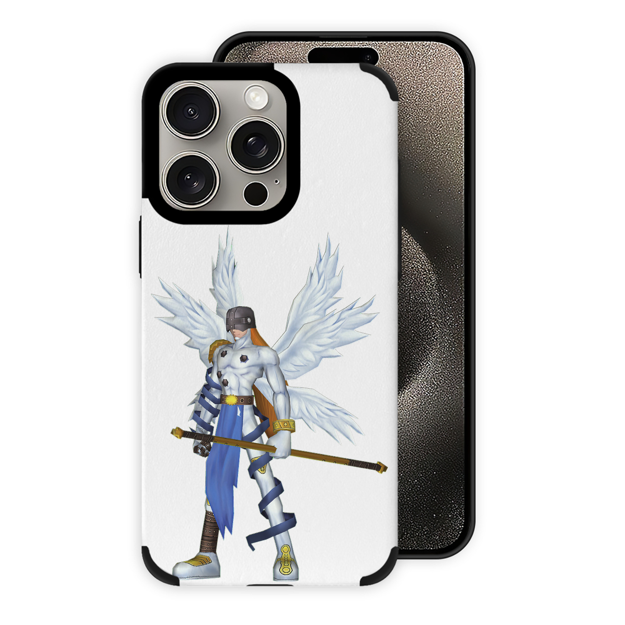 （画像用） Digimon デジタルモンスター/デジモン 【iPhone15ProMax対応】 PUレザー スマホケース 耐衝撃＆黄変防止