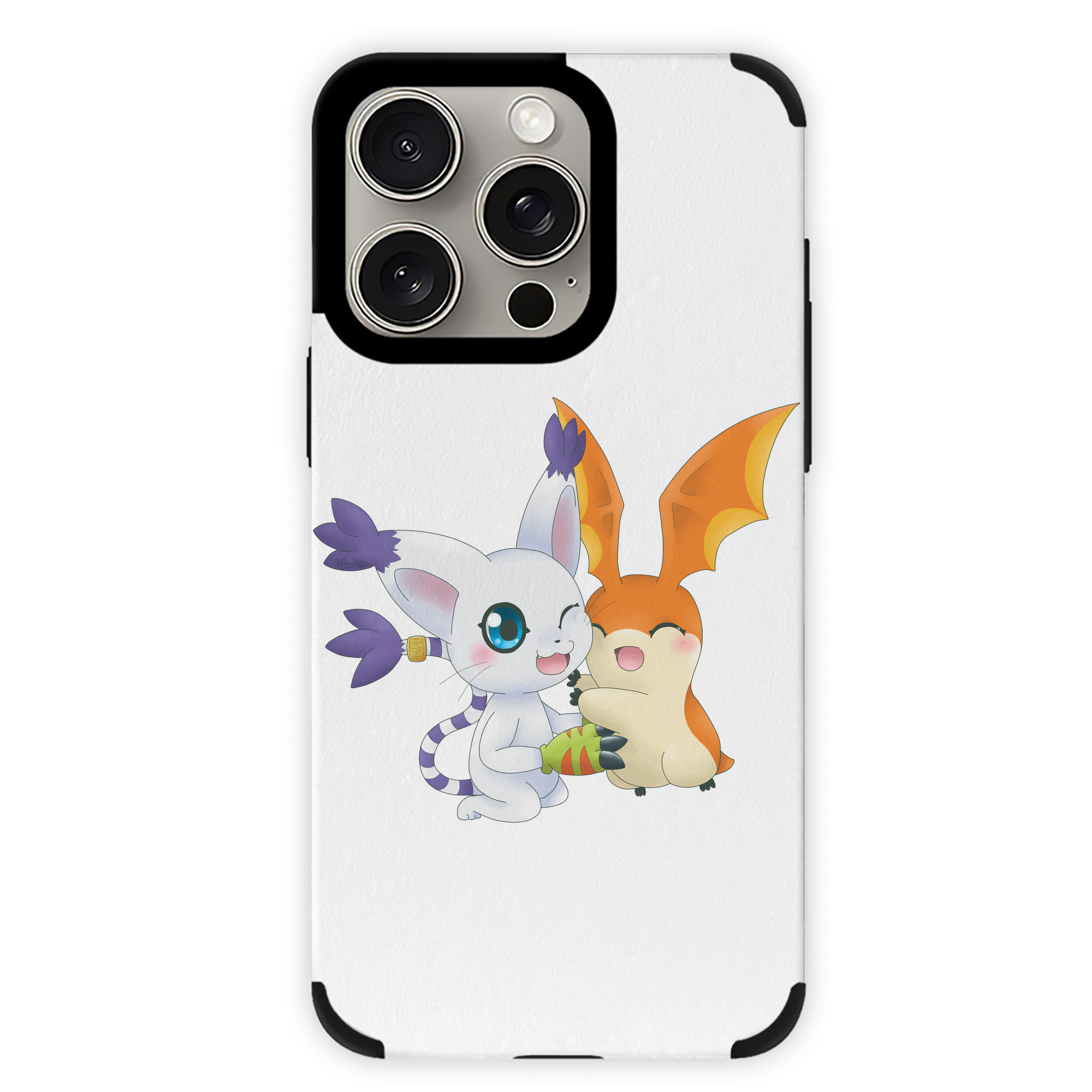 （画像用） Digimon デジタルモンスター/デジモン 【iPhone15ProMax対応】 PUレザー スマホケース 耐衝撃＆黄変防止