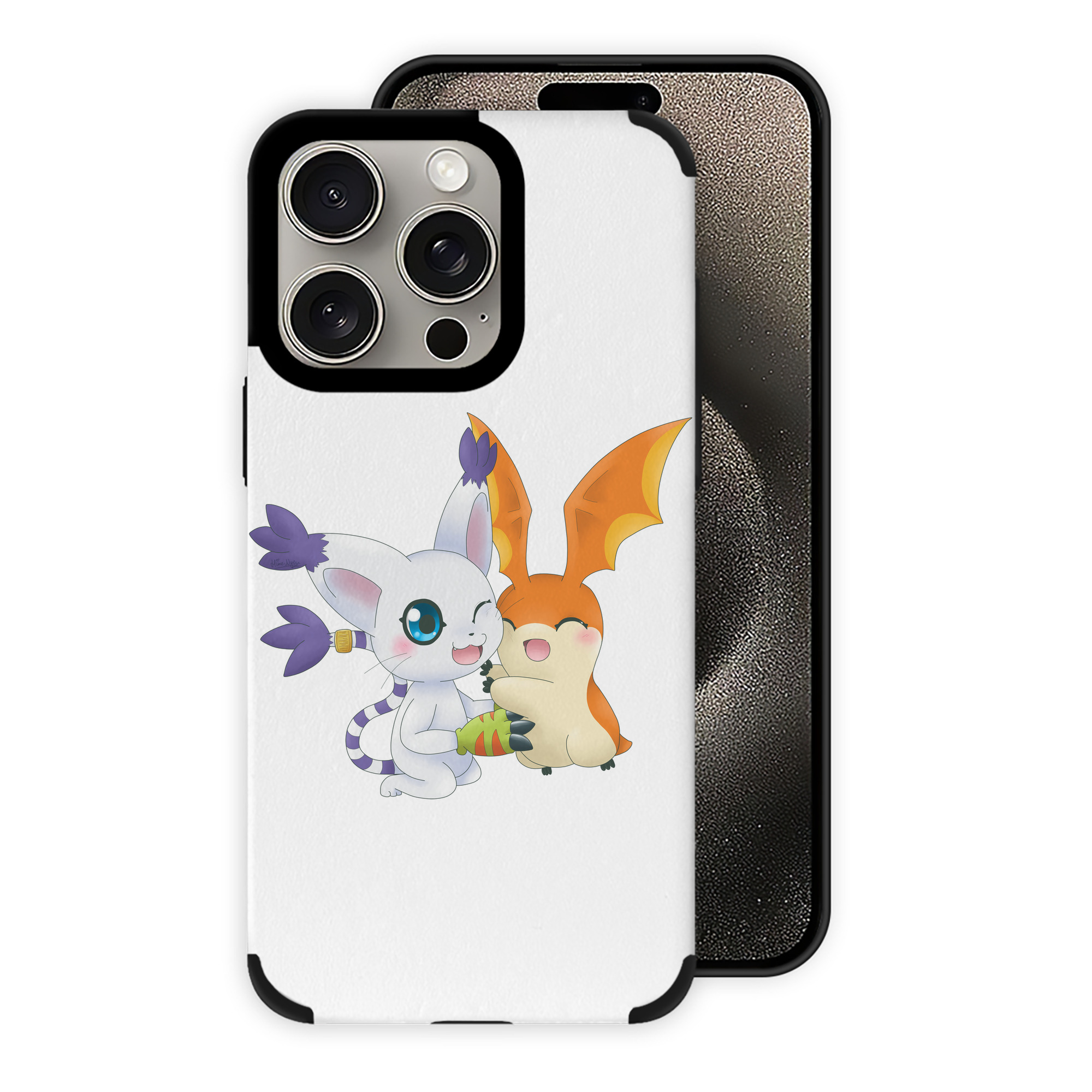 （画像用） Digimon デジタルモンスター/デジモン 【iPhone15ProMax対応】 PUレザー スマホケース 耐衝撃＆黄変防止