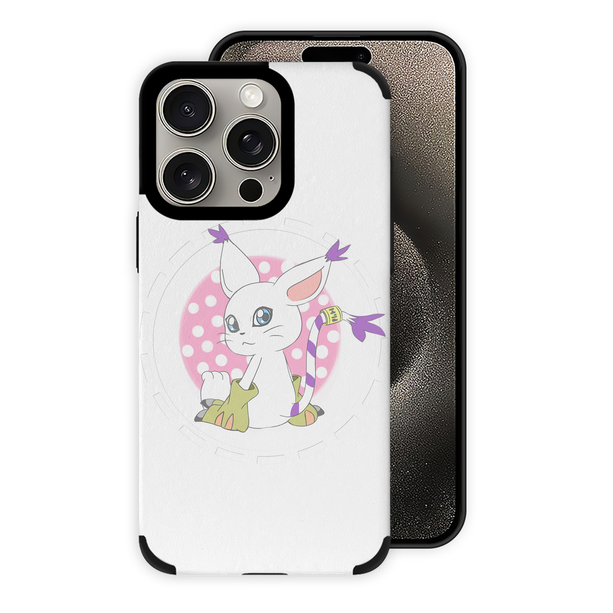 （画像用） Digimon デジタルモンスター/デジモン 【iPhone15ProMax対応】 PUレザー スマホケース 耐衝撃＆黄変防止