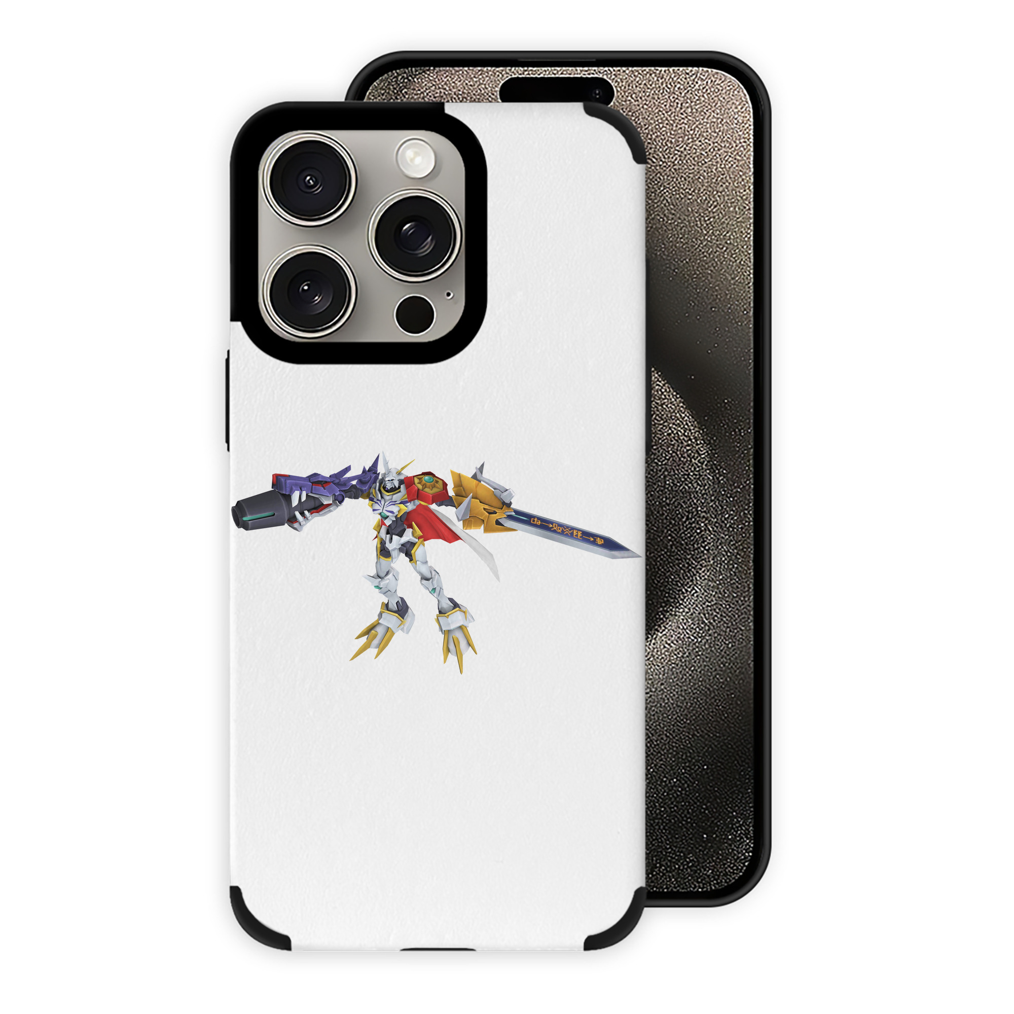 （画像用） Digimon デジタルモンスター/デジモン 【iPhone15ProMax対応】 PUレザー スマホケース 耐衝撃＆黄変防止