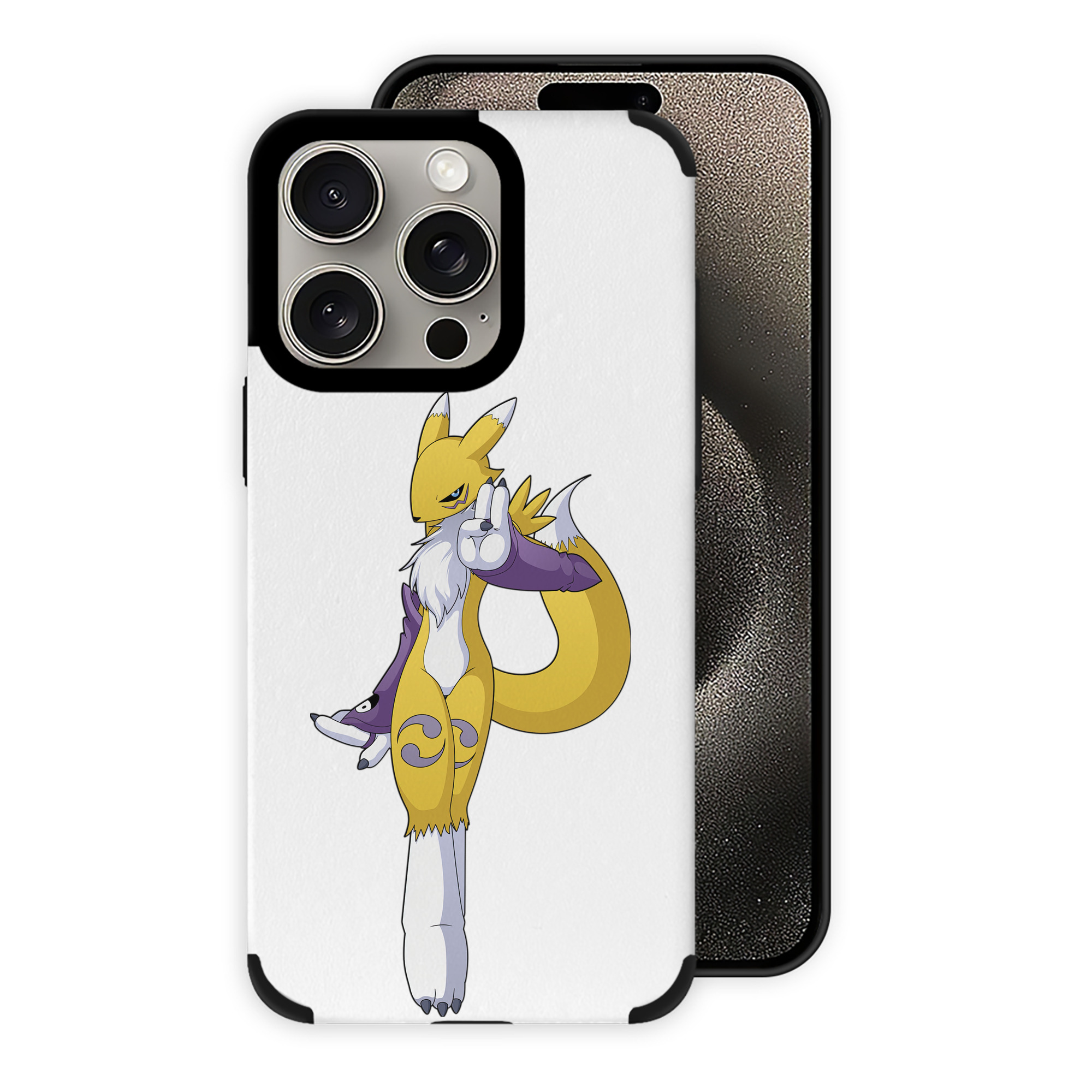 （画像用） Digimon デジタルモンスター/デジモン 【iPhone15ProMax対応】 PUレザー スマホケース 耐衝撃＆黄変防止