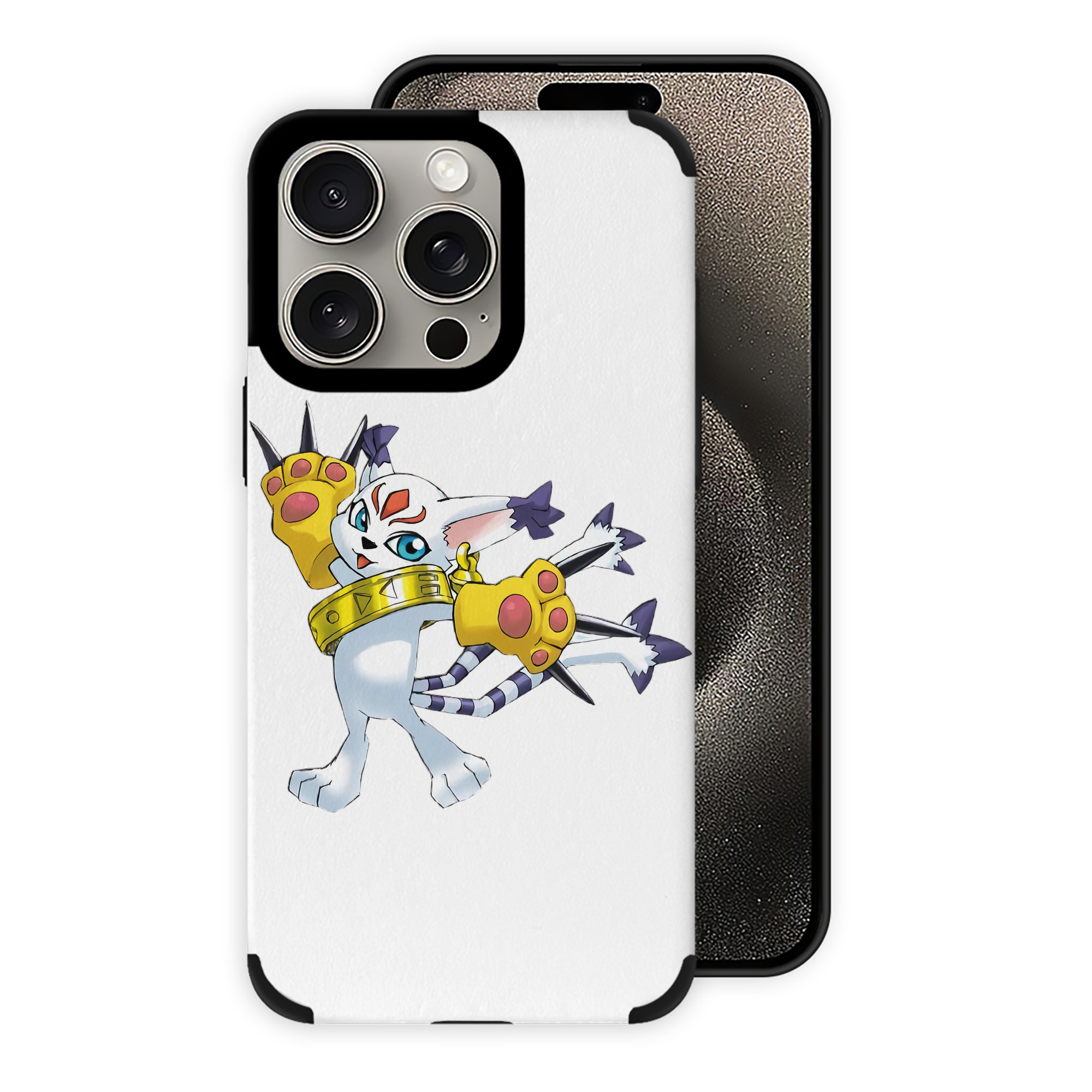 （画像用） Digimon デジタルモンスター/デジモン 【iPhone15ProMax対応】 PUレザー スマホケース 耐衝撃＆黄変防止