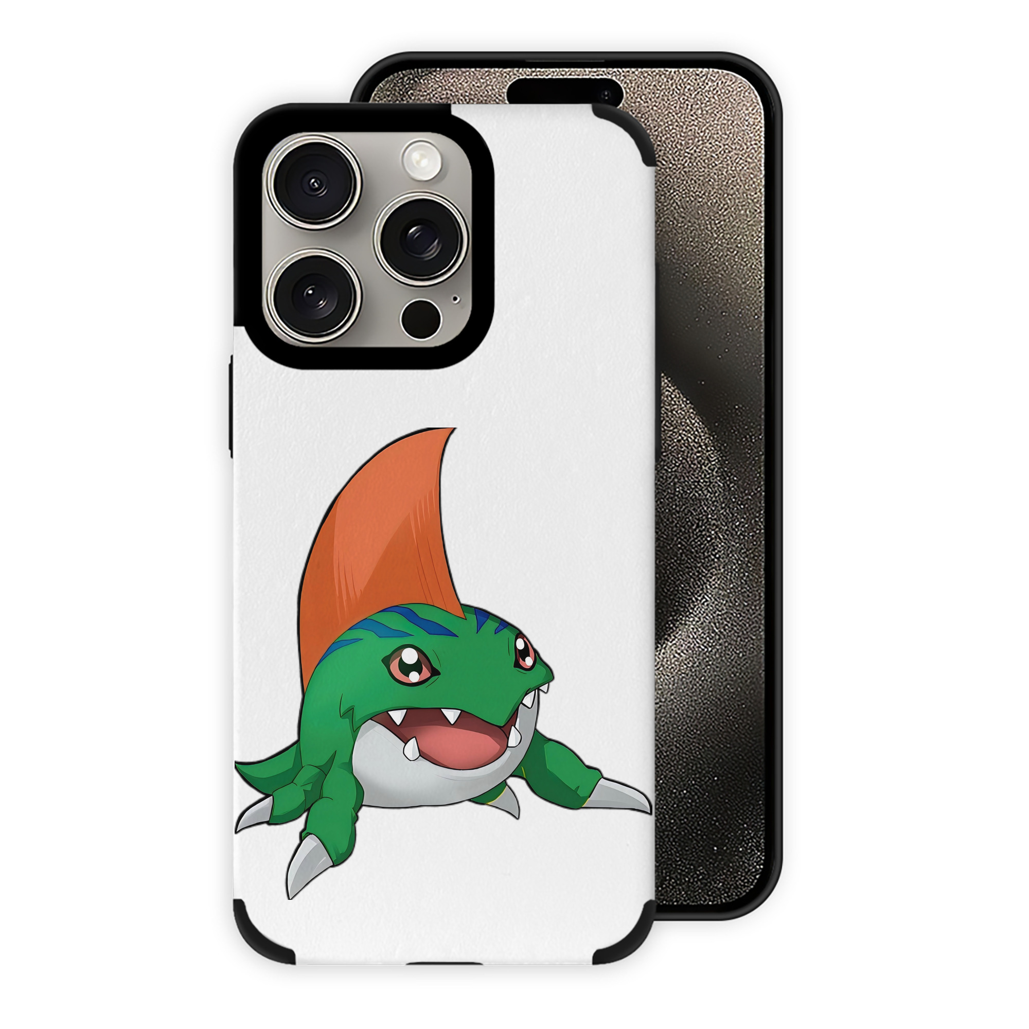（画像用） Digimon デジタルモンスター/デジモン 【iPhone15ProMax対応】 PUレザー スマホケース 耐衝撃＆黄変防止