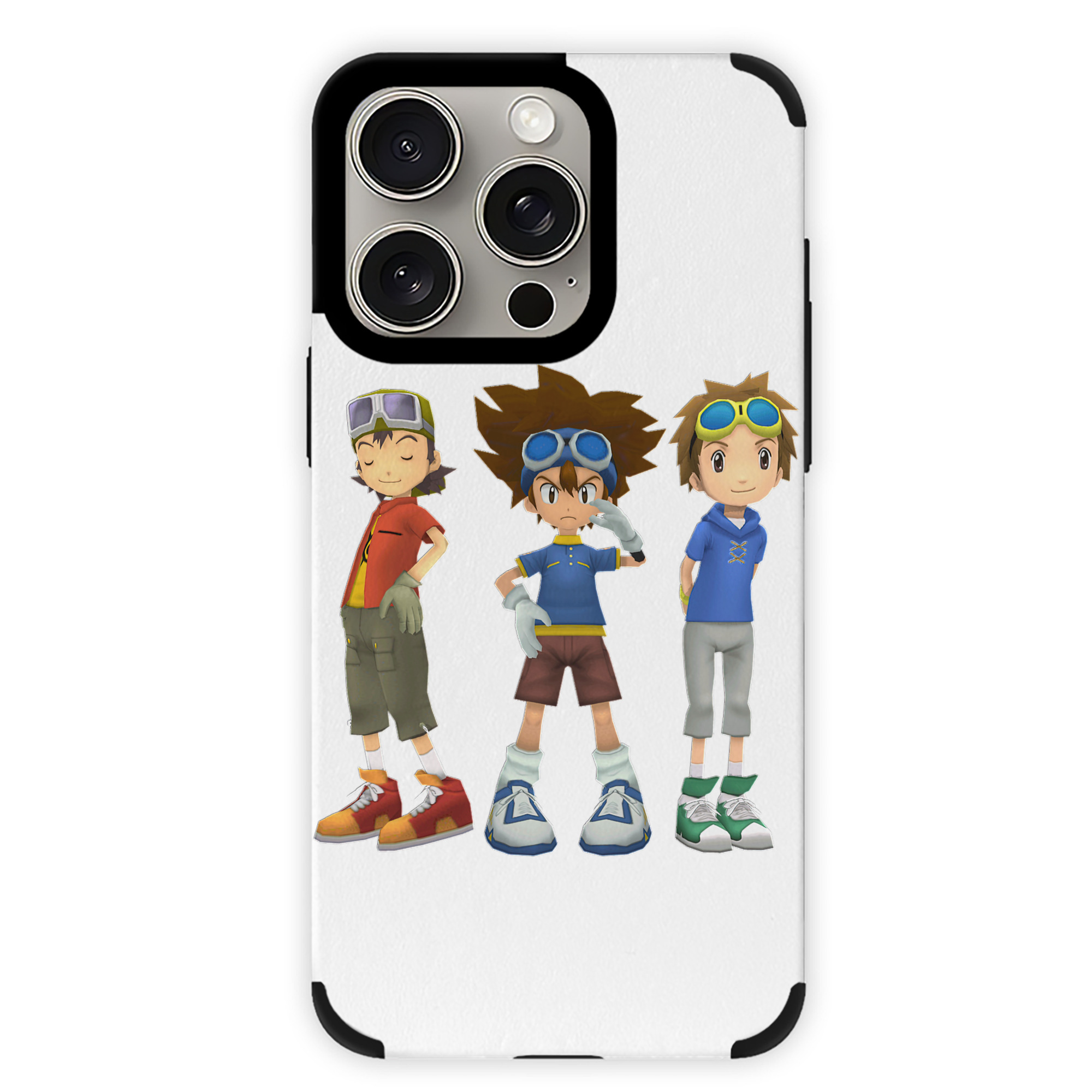 （画像用） Digimon デジタルモンスター/デジモン 【iPhone15ProMax対応】 PUレザー スマホケース 耐衝撃＆黄変防止