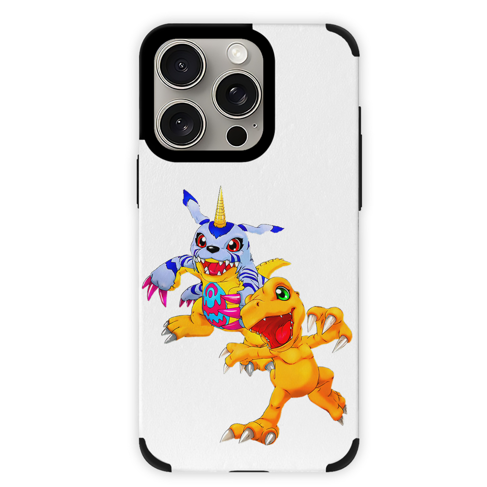 （画像用） Digimon デジタルモンスター/デジモン 【iPhone15ProMax対応】 PUレザー スマホケース 耐衝撃＆黄変防止