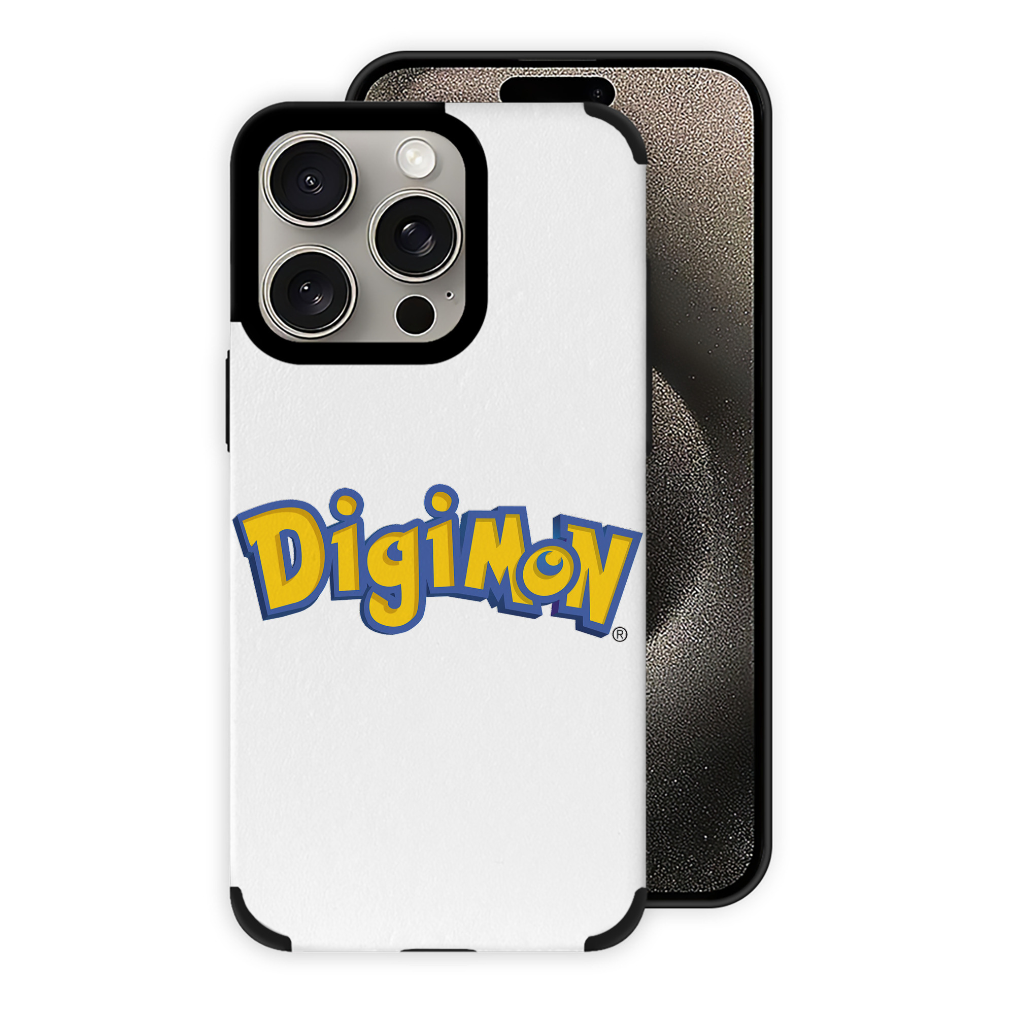 （画像用） Digimon デジタルモンスター/デジモン 【iPhone15ProMax対応】 PUレザー スマホケース 耐衝撃＆黄変防止