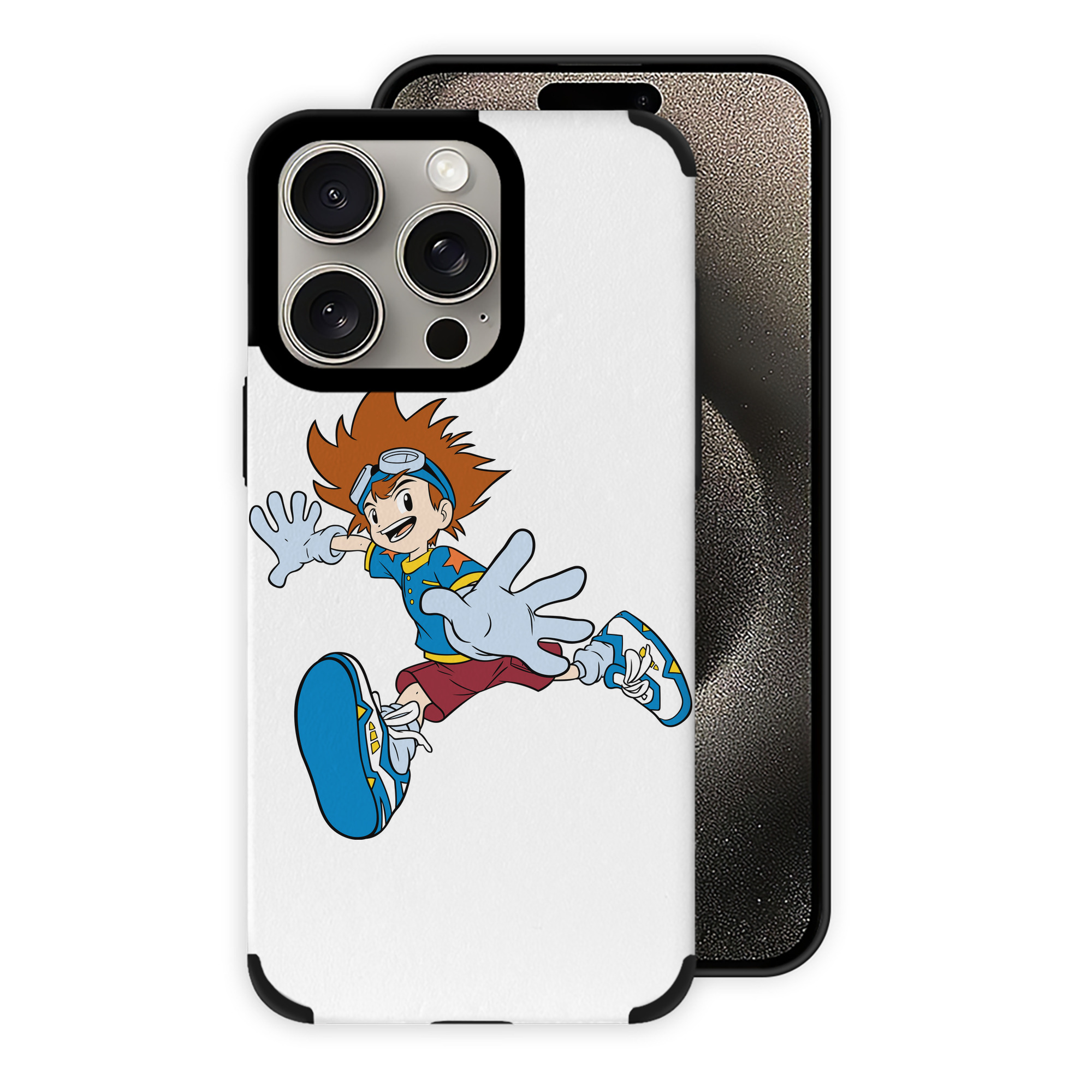 （画像用） Digimon デジタルモンスター/デジモン 【iPhone15ProMax対応】 PUレザー スマホケース 耐衝撃＆黄変防止