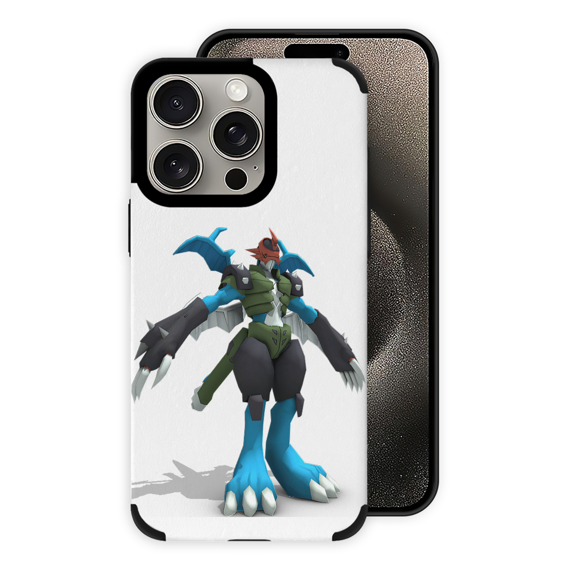 （画像用） Digimon デジタルモンスター/デジモン 【iPhone15ProMax対応】 PUレザー スマホケース 耐衝撃＆黄変防止