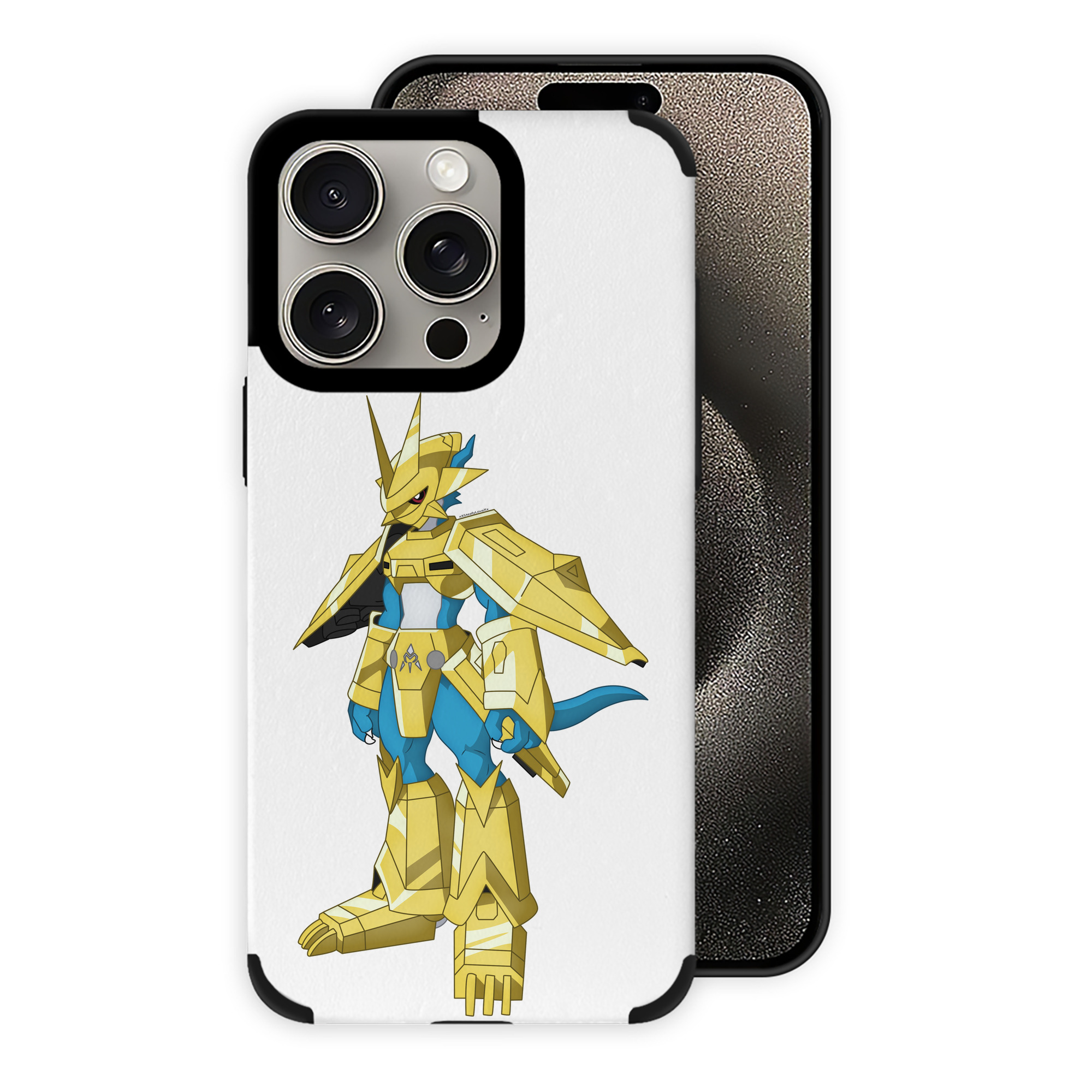 （画像用） Digimon デジタルモンスター/デジモン 【iPhone15ProMax対応】 PUレザー スマホケース 耐衝撃＆黄変防止