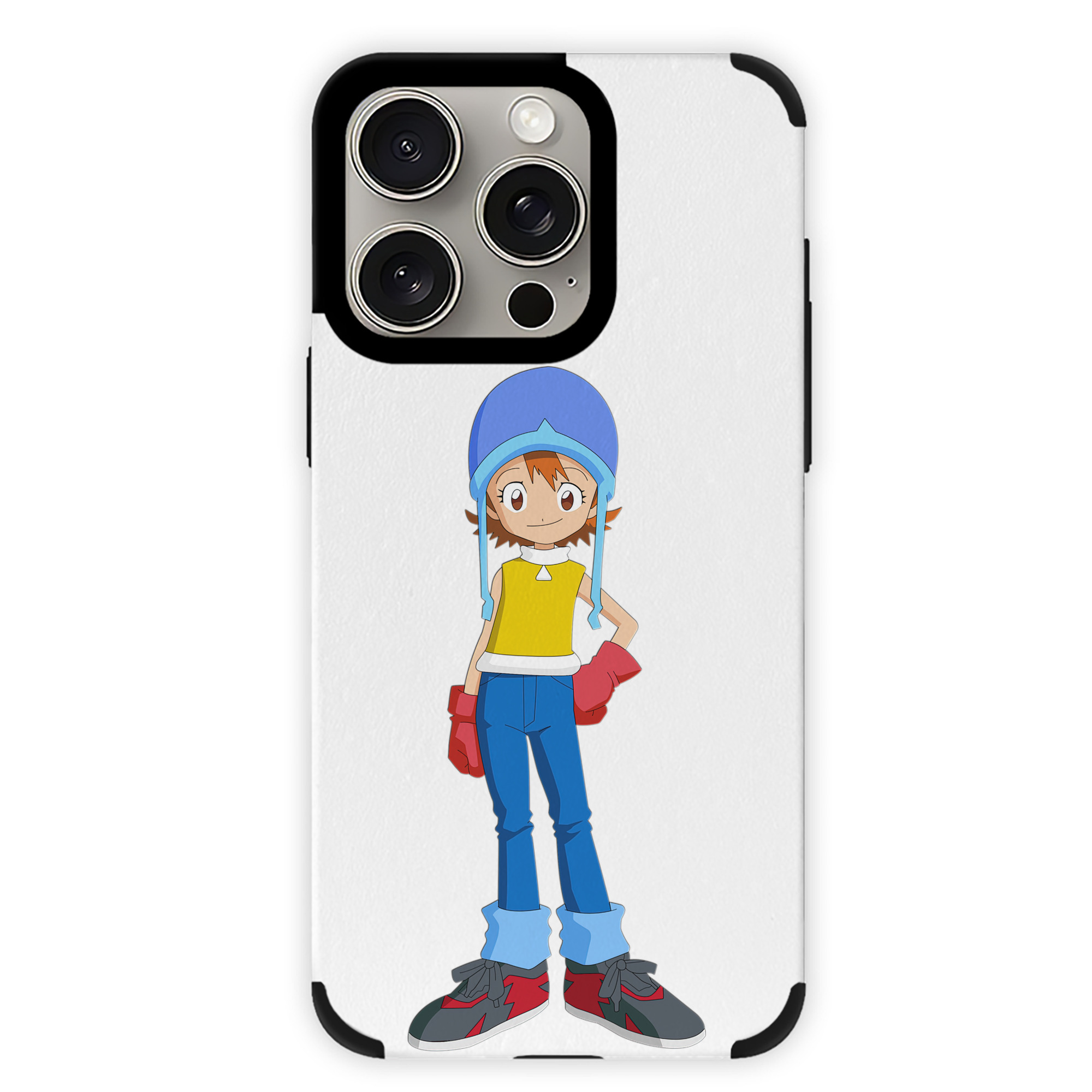 （画像用） Digimon デジタルモンスター/デジモン 【iPhone15ProMax対応】 PUレザー スマホケース 耐衝撃＆黄変防止