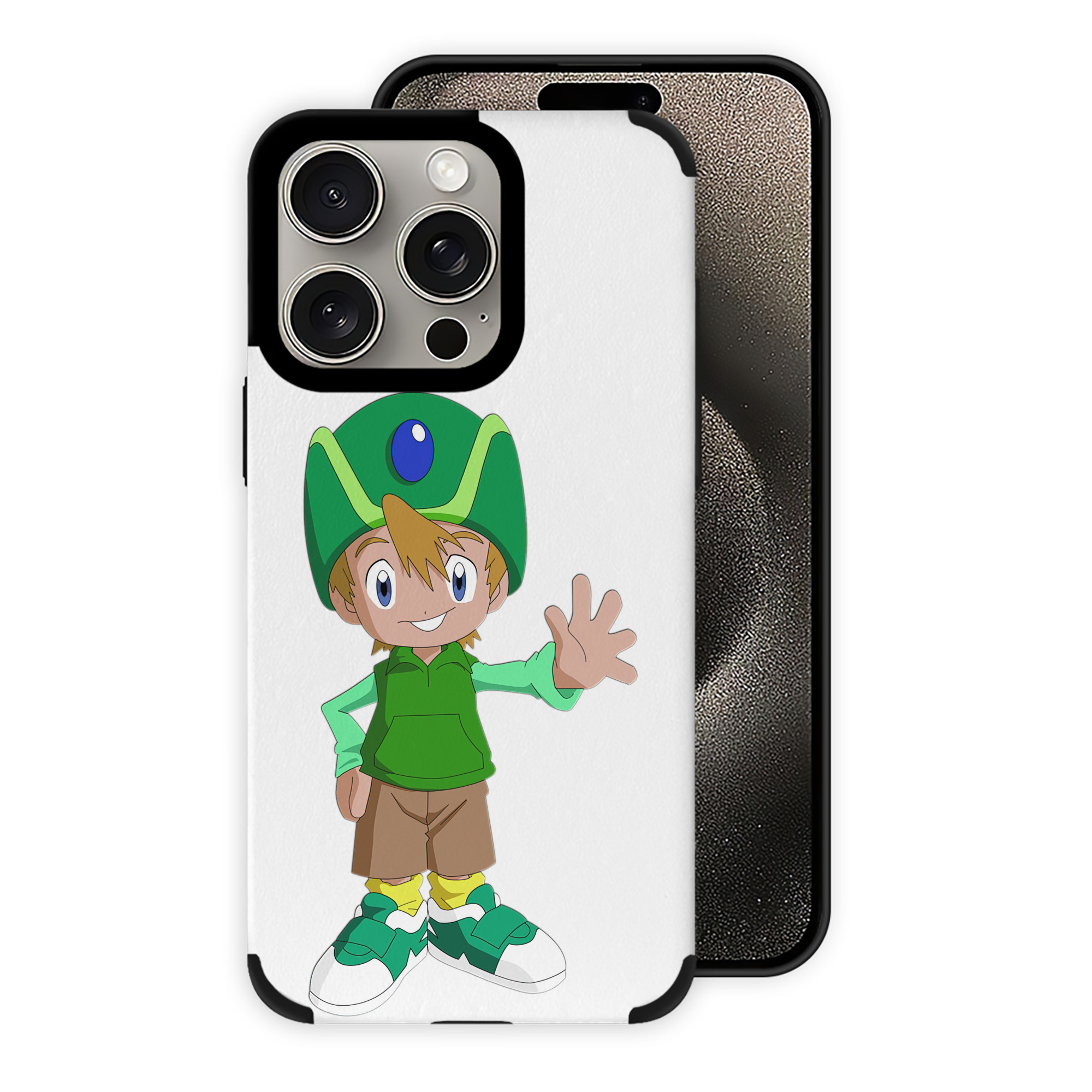 （画像用） Digimon デジタルモンスター/デジモン 【iPhone15ProMax対応】 PUレザー スマホケース 耐衝撃＆黄変防止