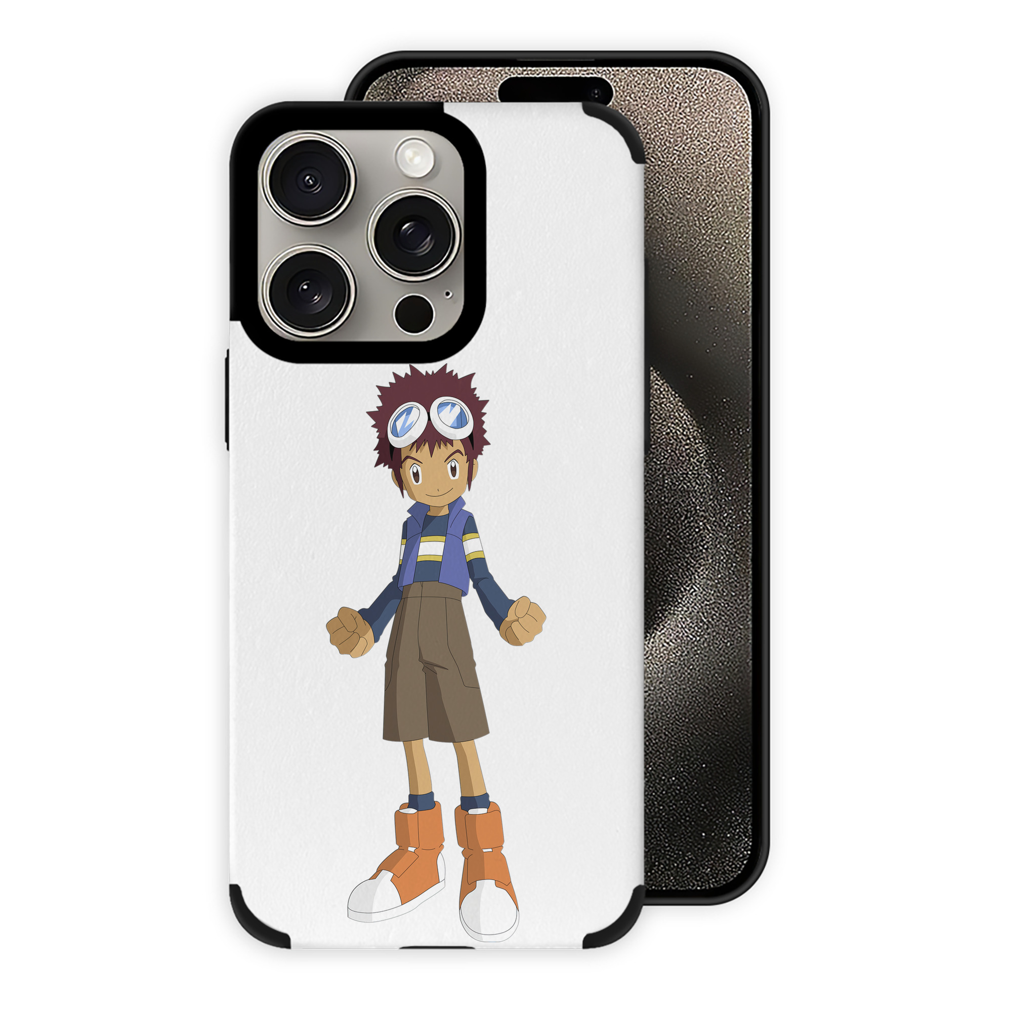 （画像用） Digimon デジタルモンスター/デジモン 【iPhone15ProMax対応】 PUレザー スマホケース 耐衝撃＆黄変防止