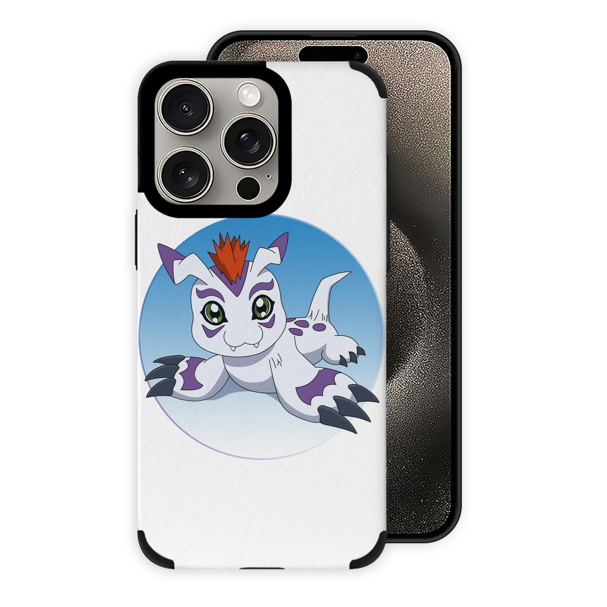 （画像用） Digimon デジタルモンスター/デジモン 【iPhone15ProMax対応】 PUレザー スマホケース 耐衝撃＆黄変防止