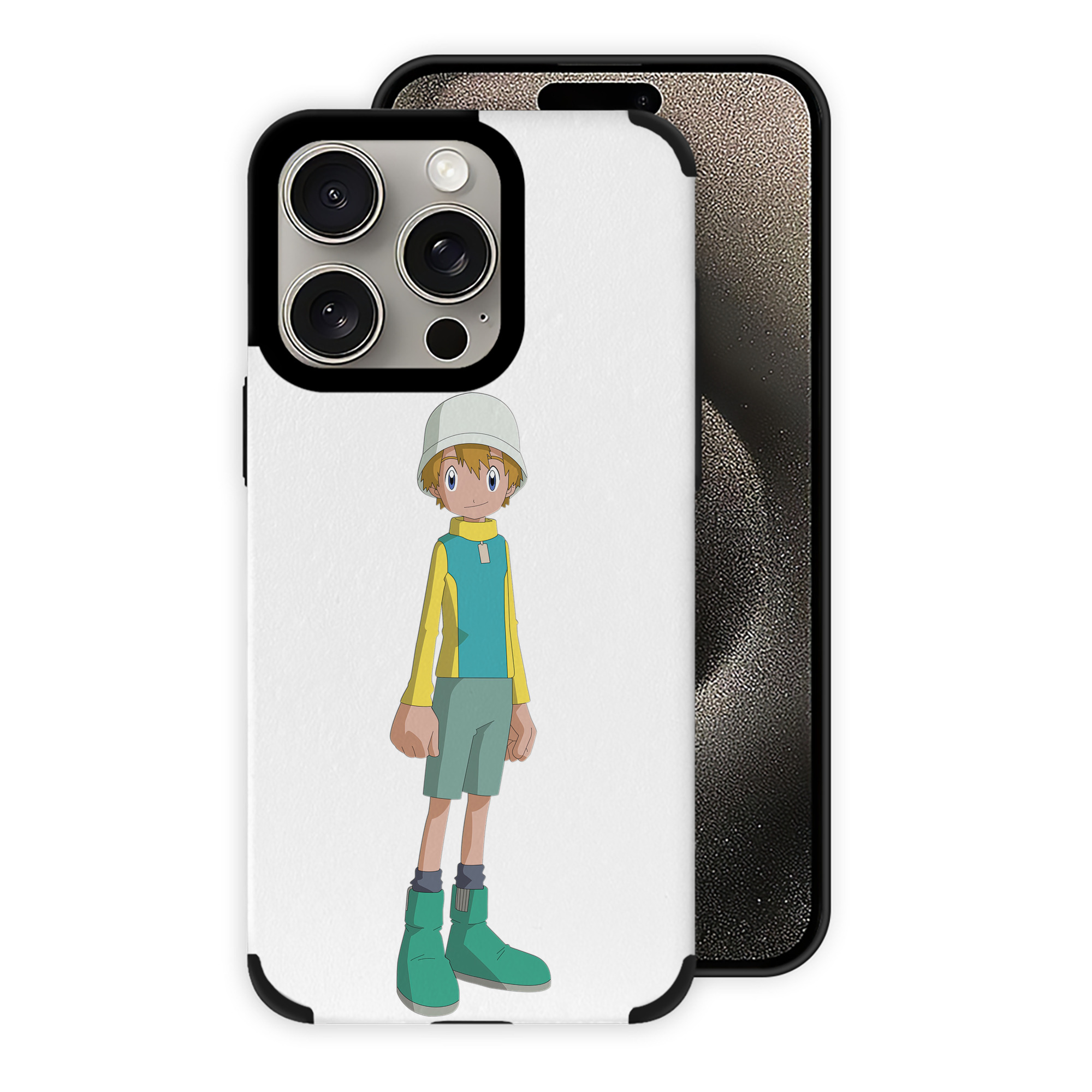 （画像用） Digimon デジタルモンスター/デジモン 【iPhone15ProMax対応】 PUレザー スマホケース 耐衝撃＆黄変防止