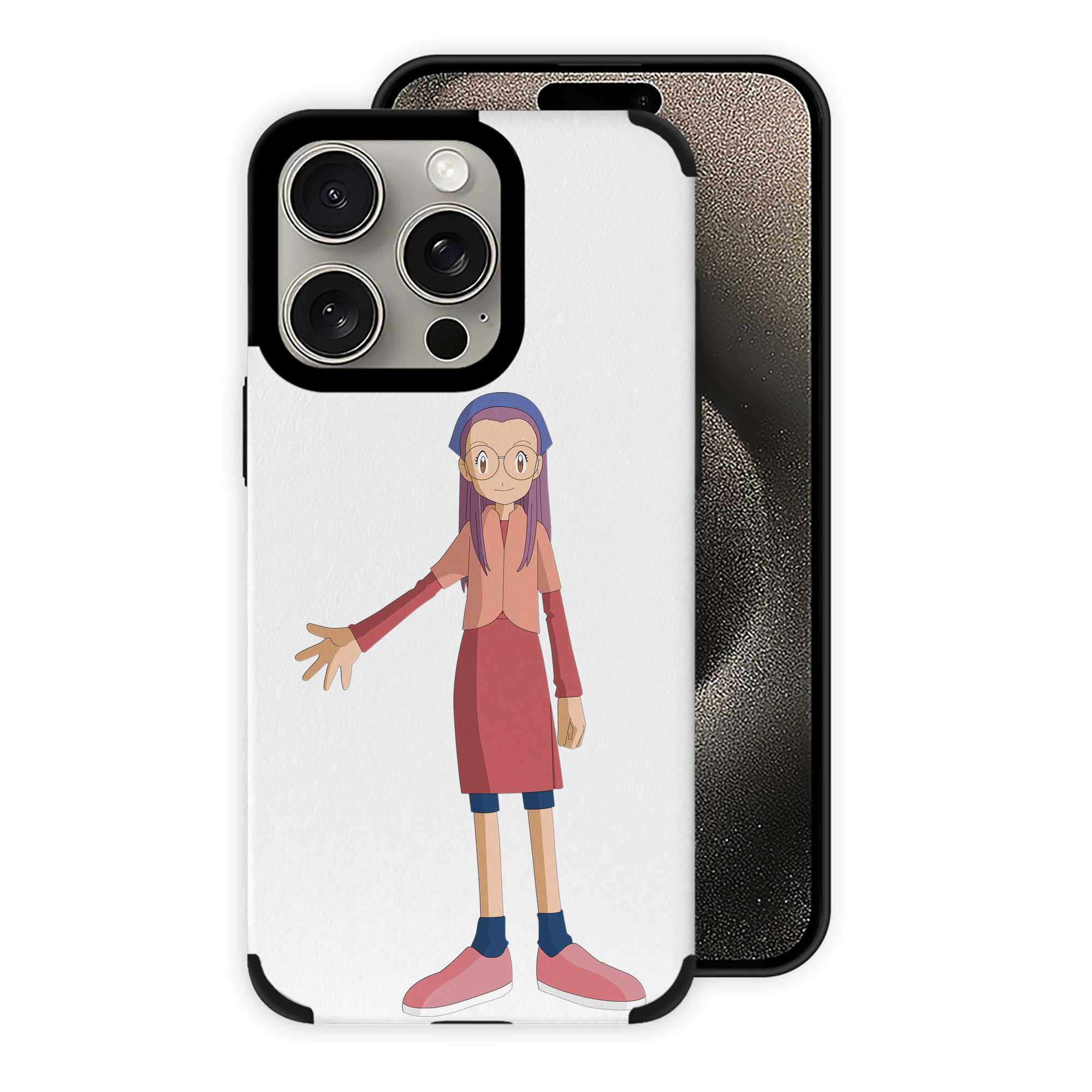 （画像用） Digimon デジタルモンスター/デジモン 【iPhone15ProMax対応】 PUレザー スマホケース 耐衝撃＆黄変防止