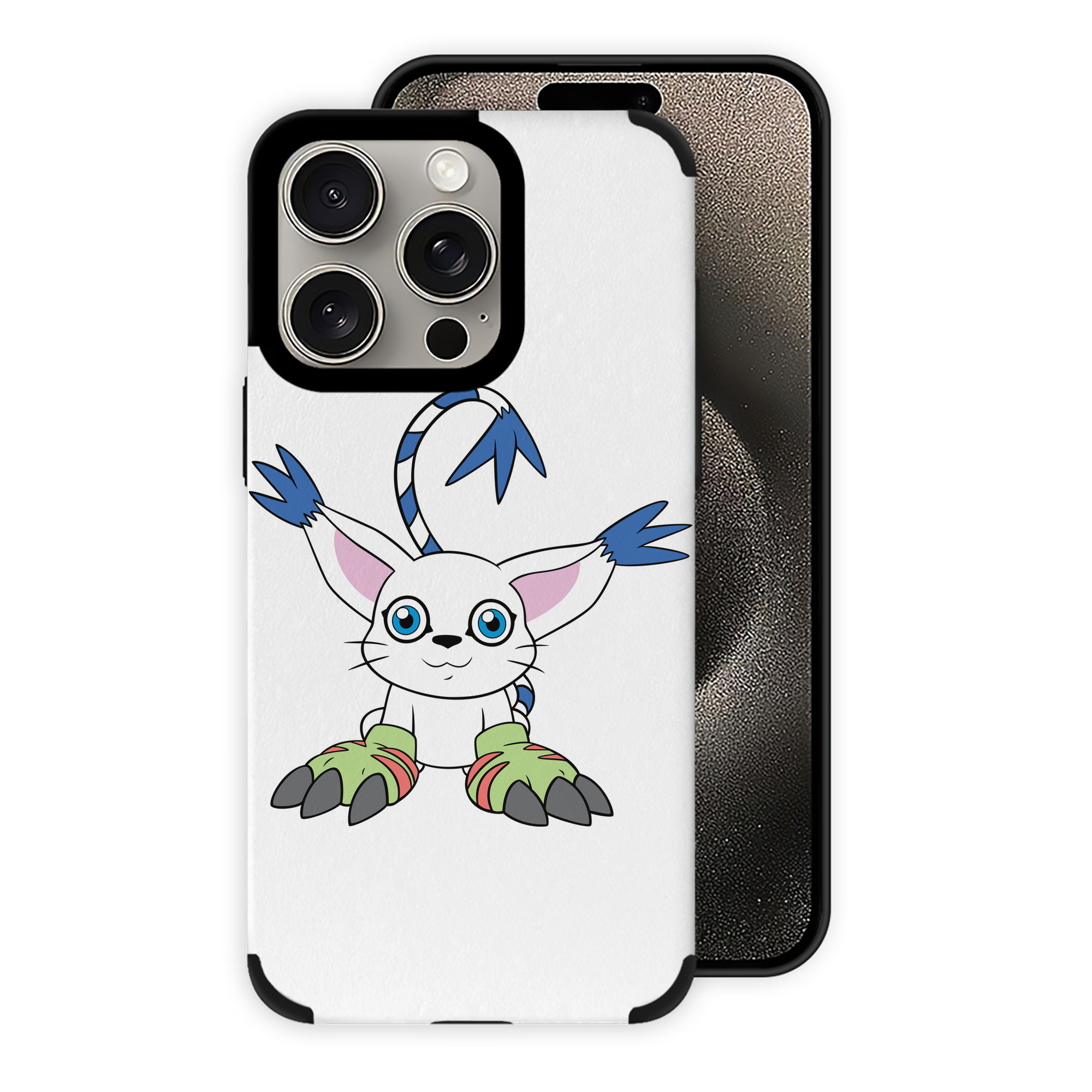 （画像用） Digimon デジタルモンスター/デジモン 【iPhone15ProMax対応】 PUレザー スマホケース 耐衝撃＆黄変防止